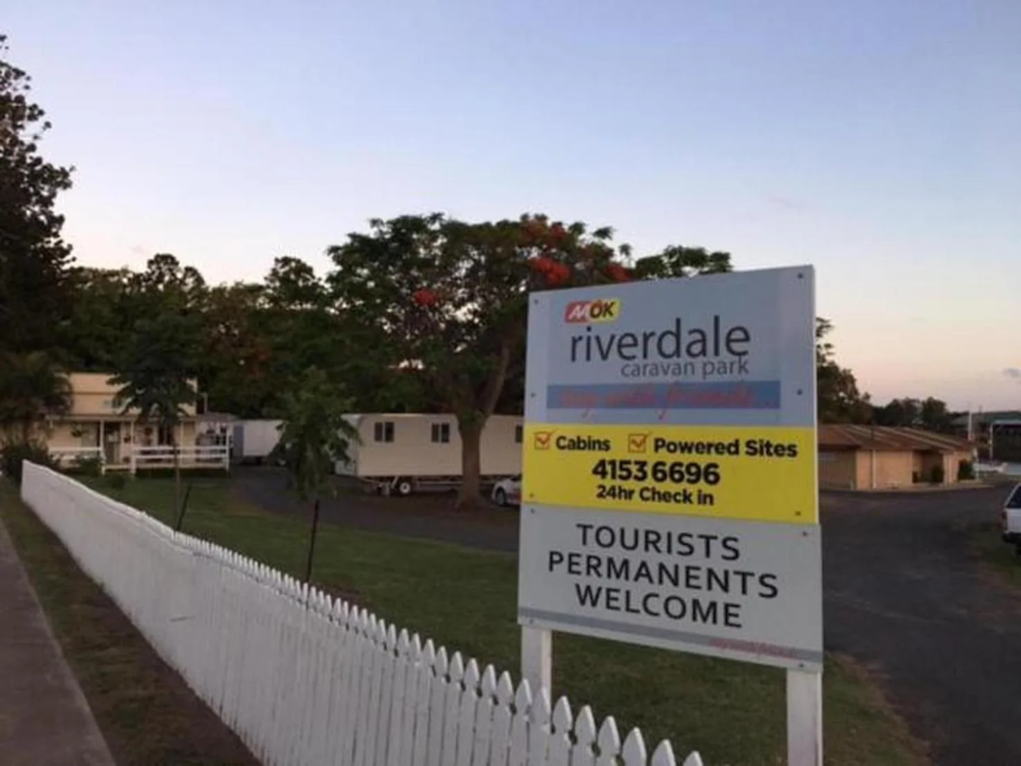 Property logo or sign in AAOK Riverdale Caravan Park