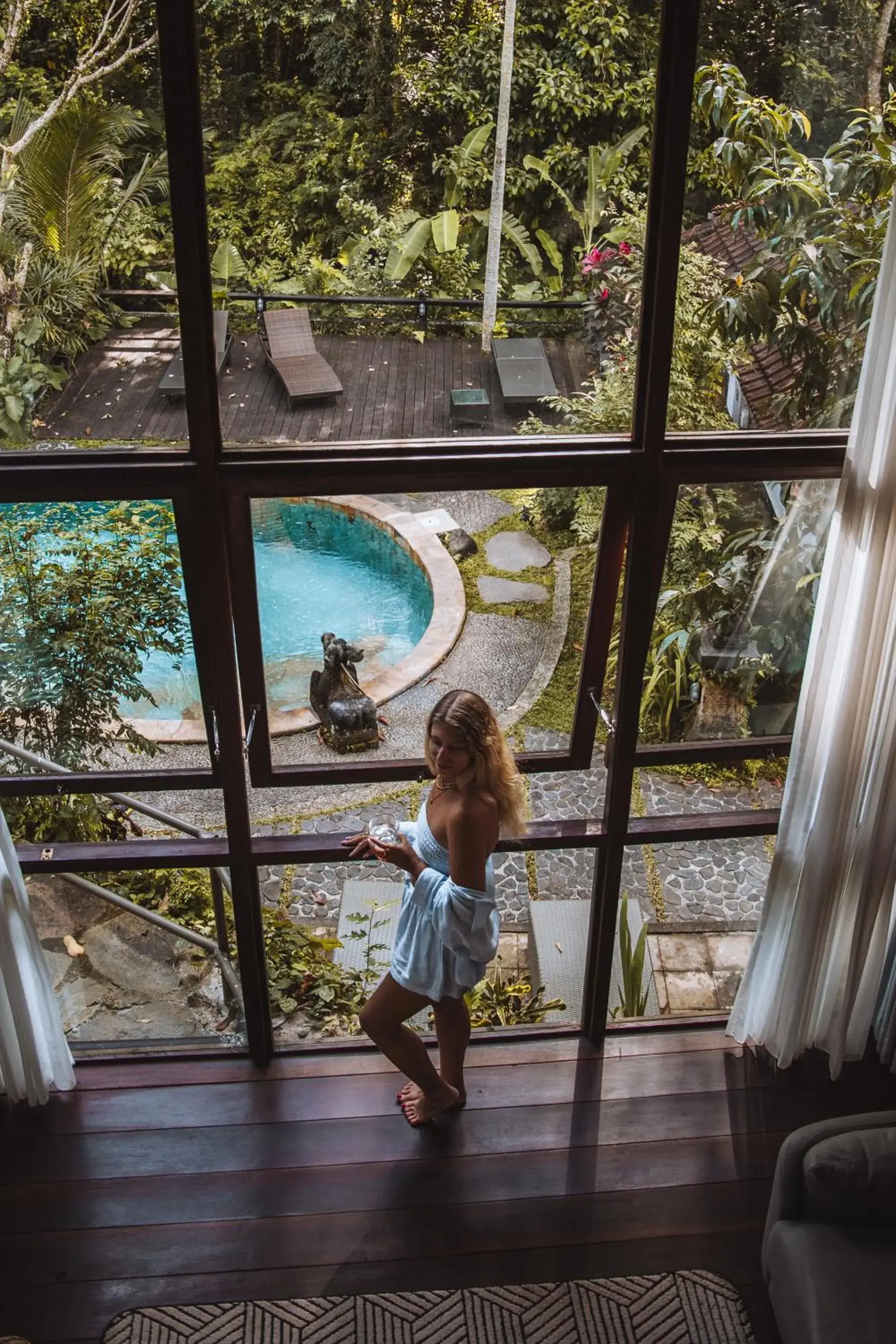 Swimming pool in Ubud Sari Health Resort Swimming pool in Ubud Sari Health Resort