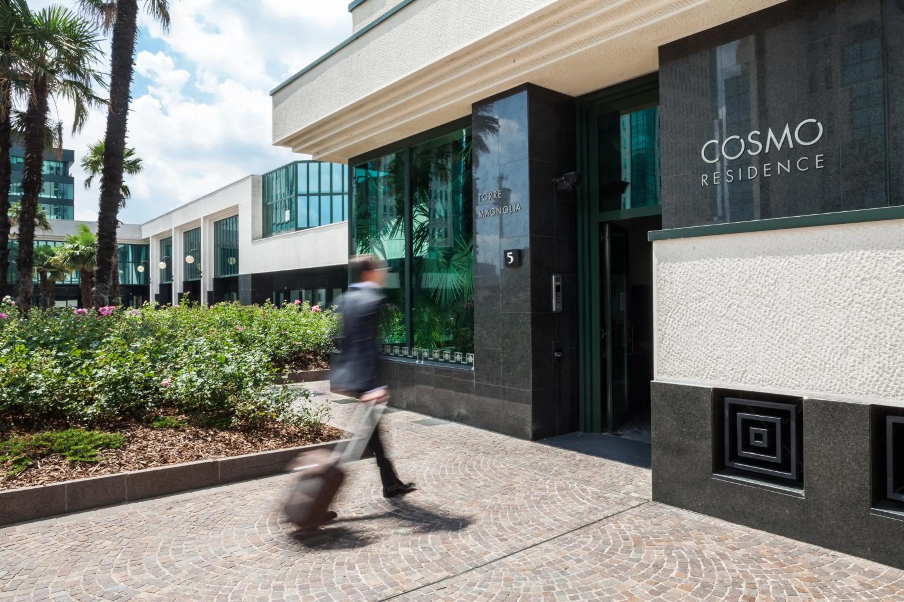 Facade/entrance in Cosmo Residence