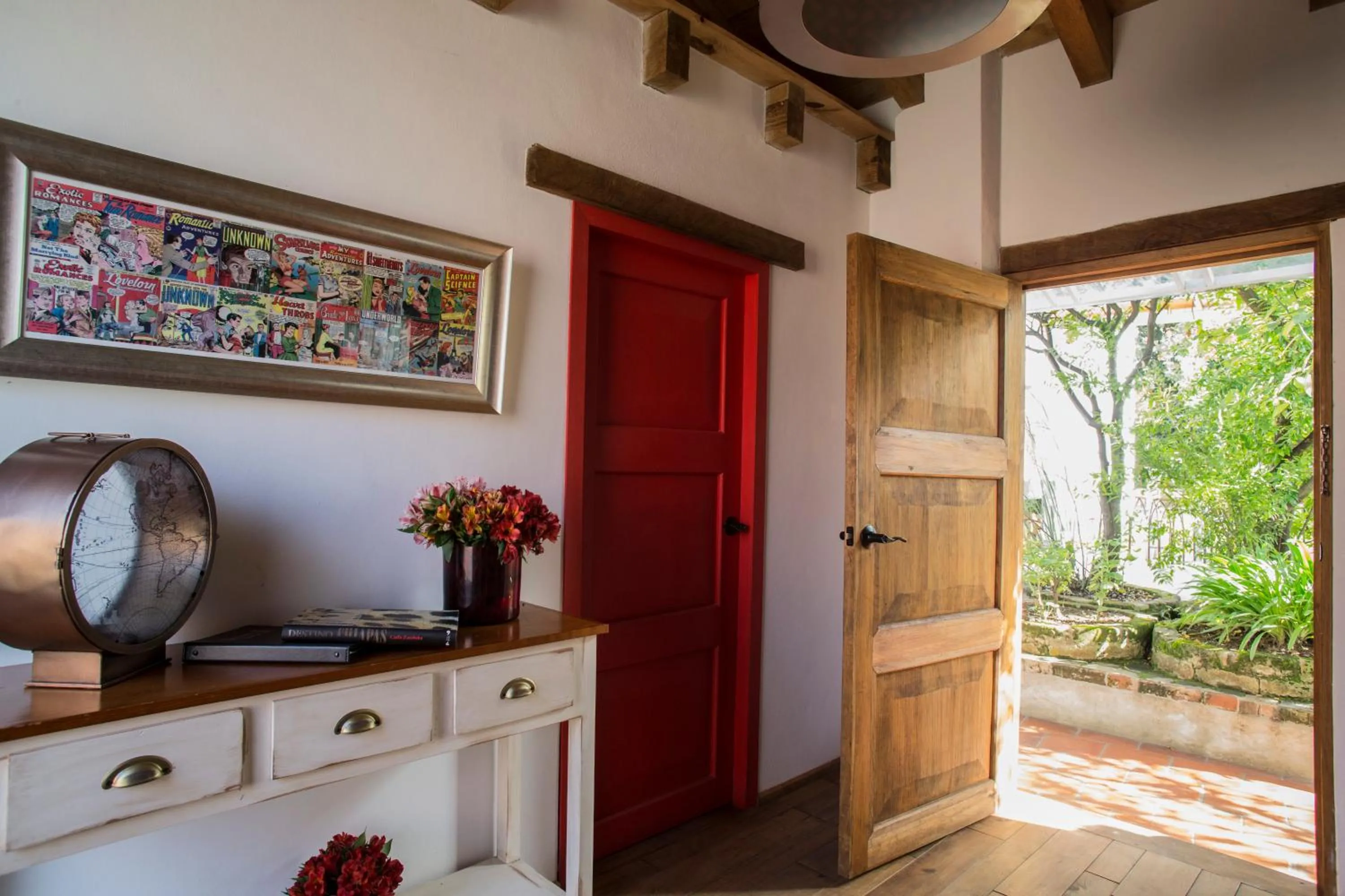 Garden view in Mexicanos 10 CasaVieja