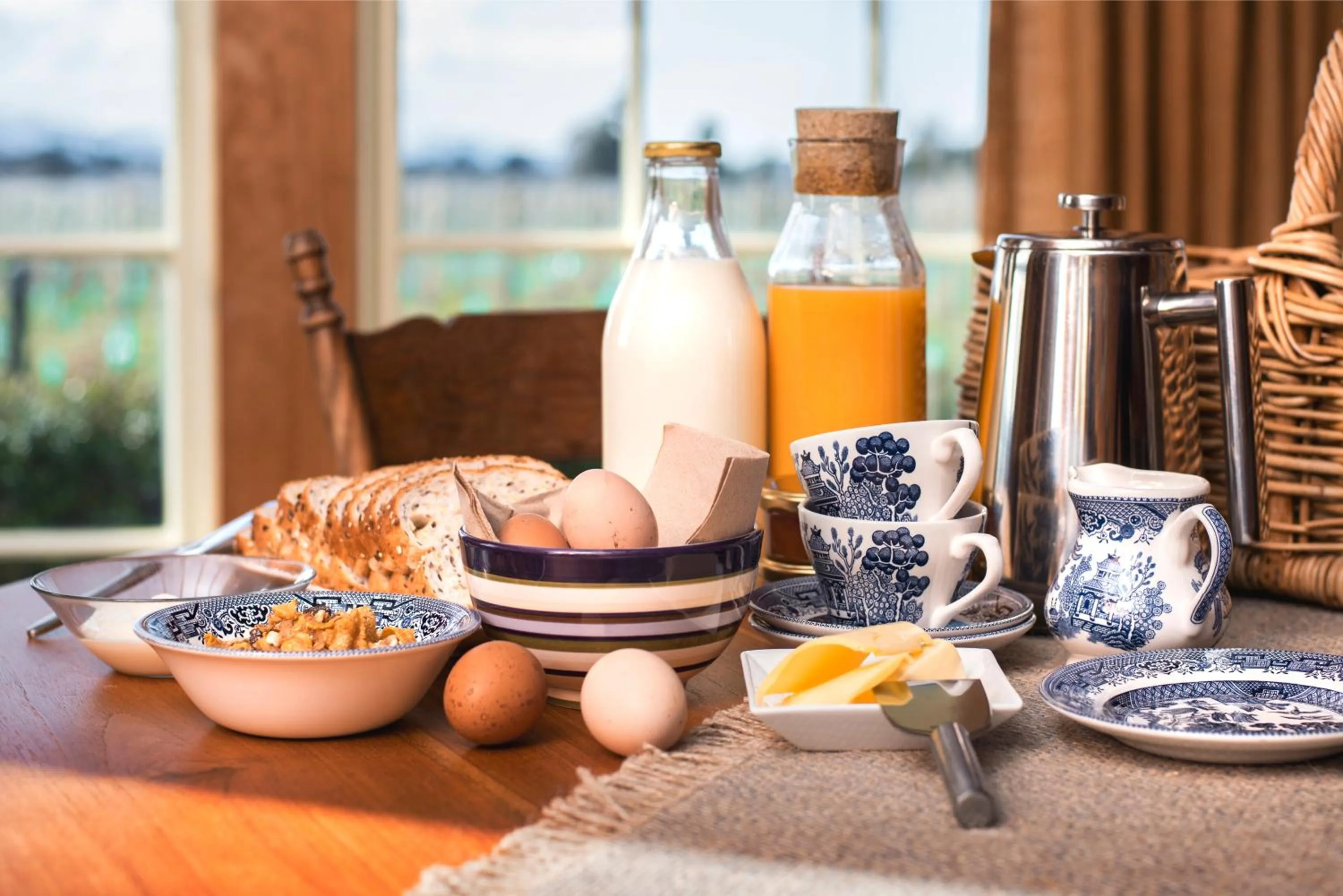 Breakfast in St Leonards Vineyard Cottages