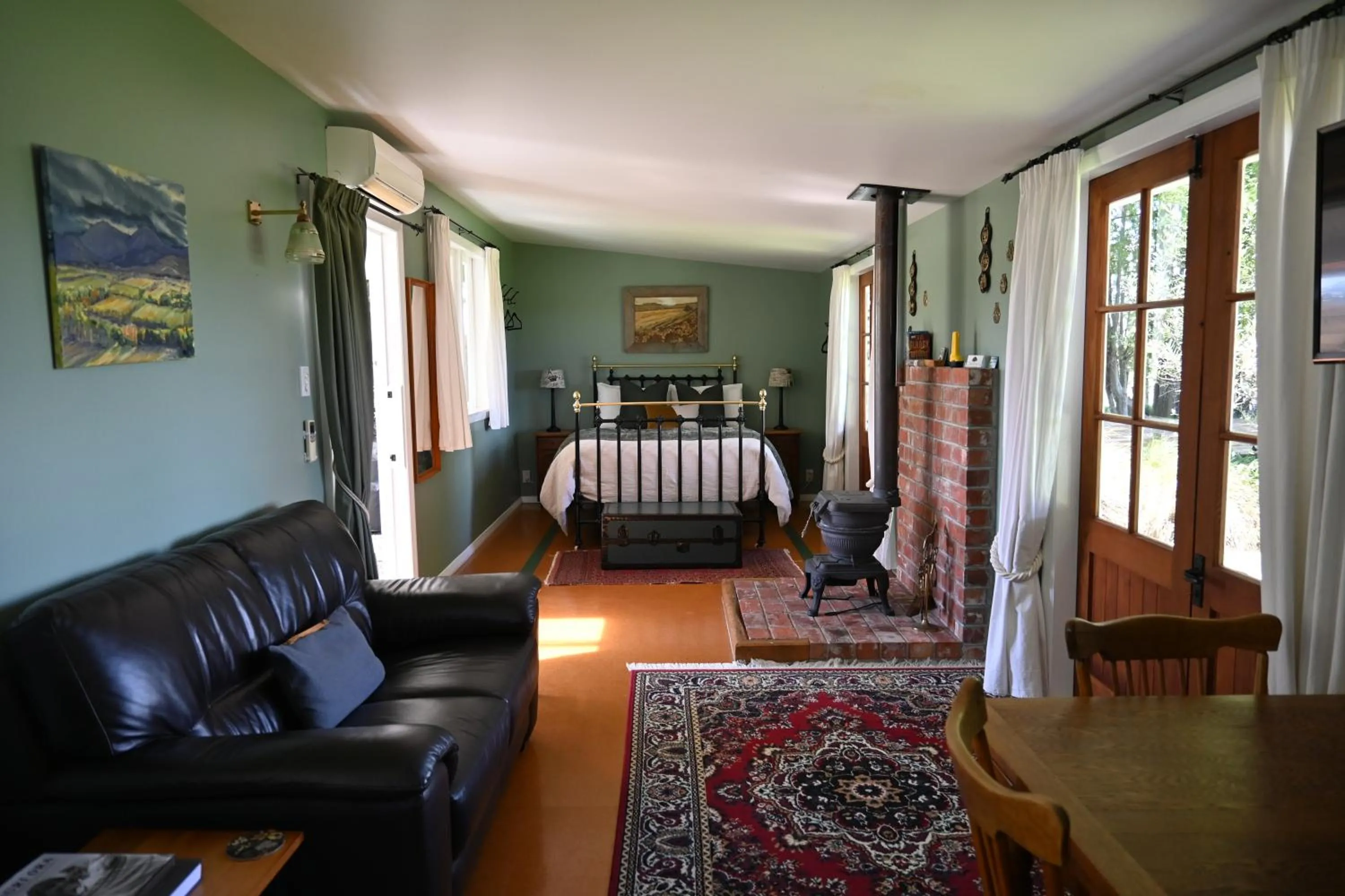 Seating area in St Leonards Vineyard Cottages