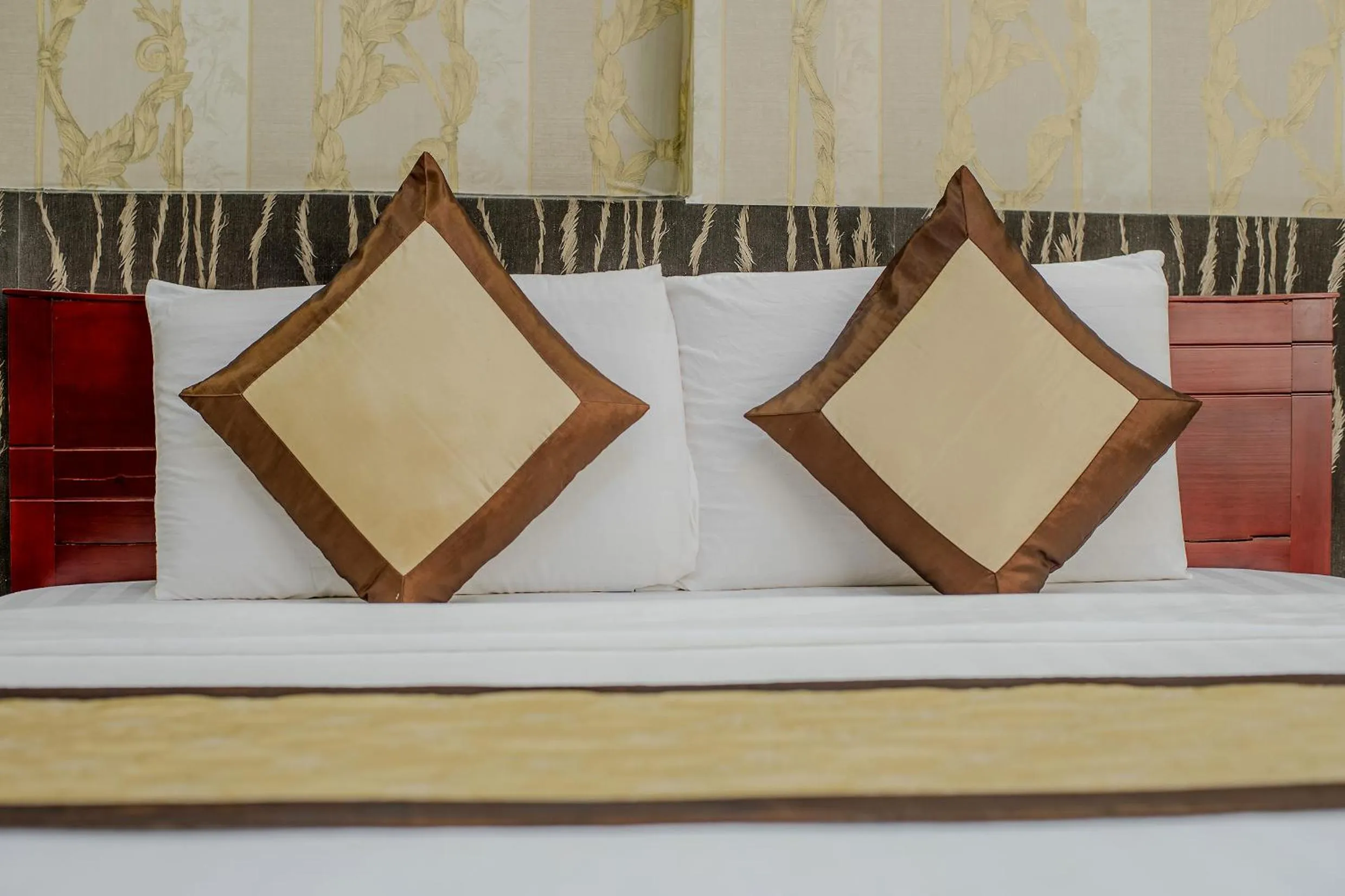 Bed in Dong Bao Hotel