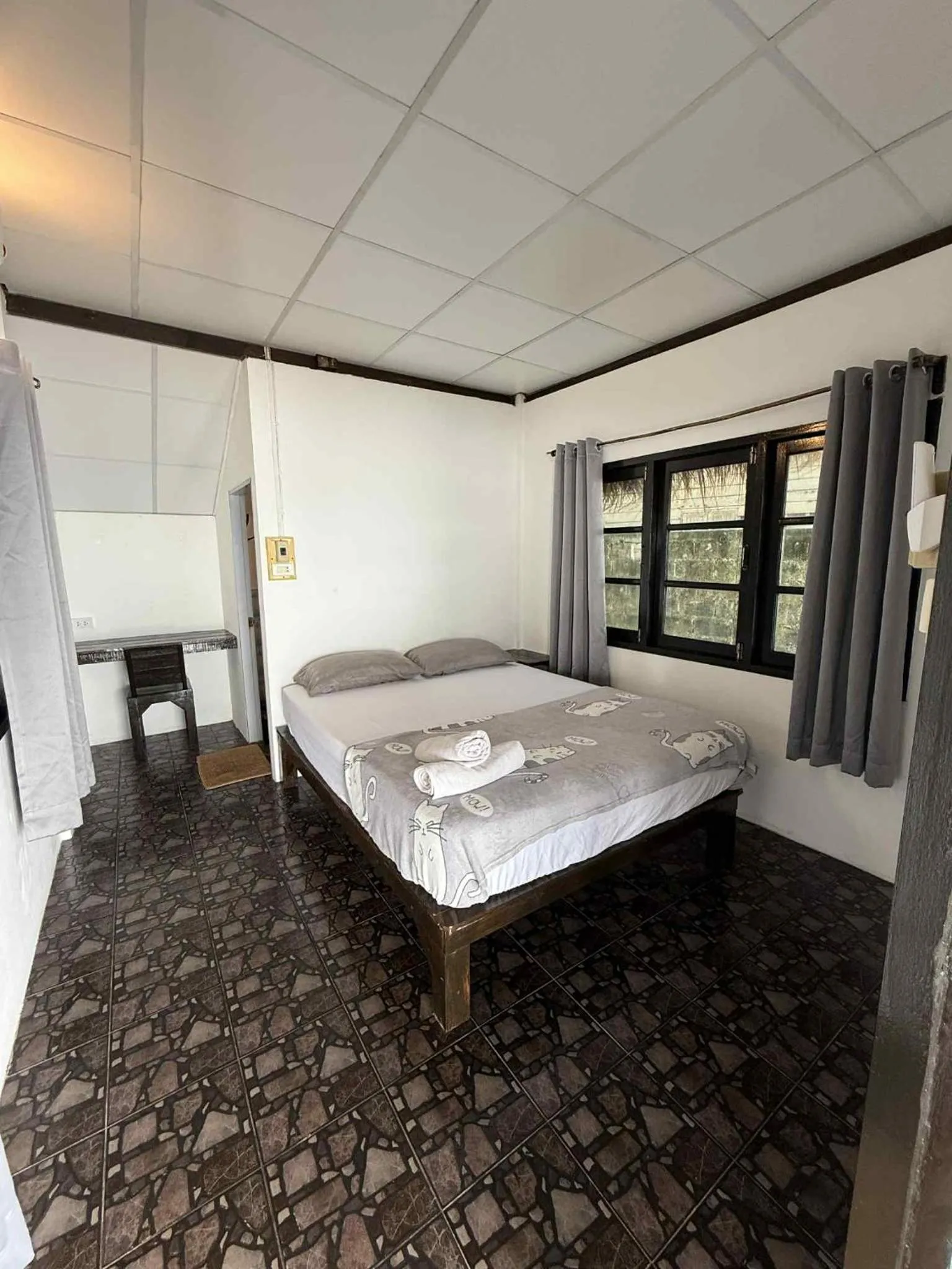 Bed in Blue Sky Resort