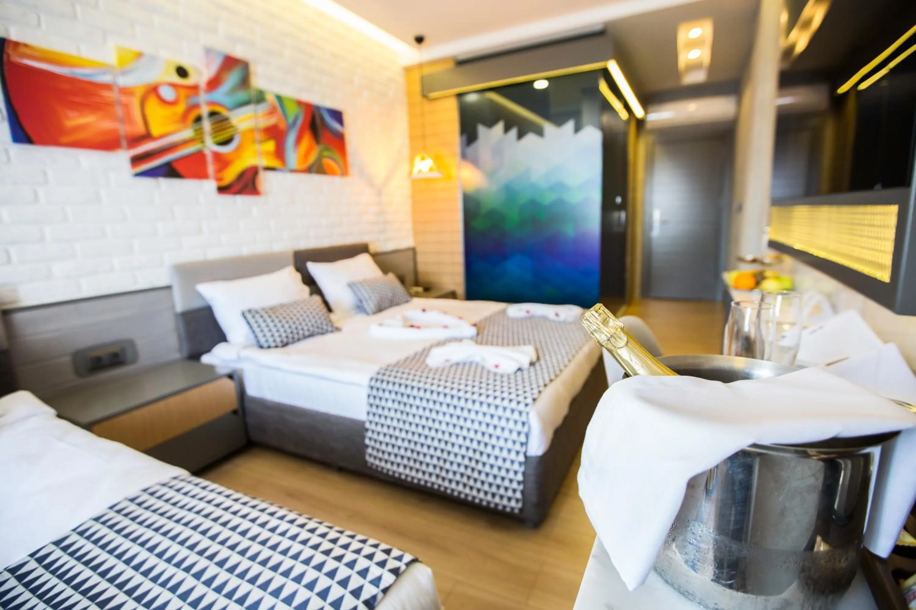 Bed in Laren Family Hotel & Spa - Boutique Class