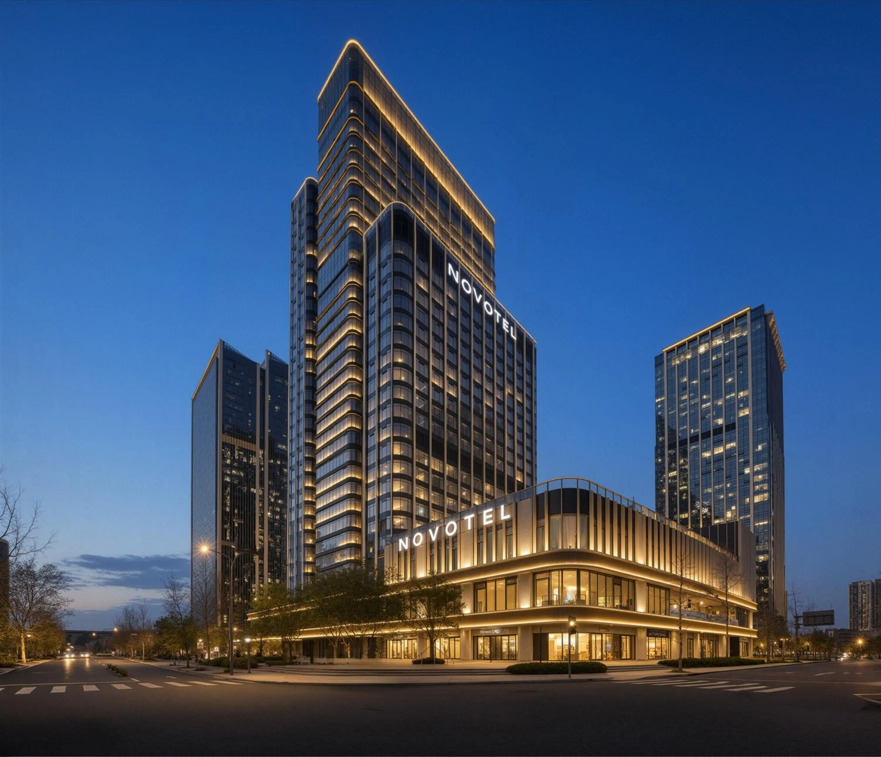 Night in Novotel Chengdu Lige