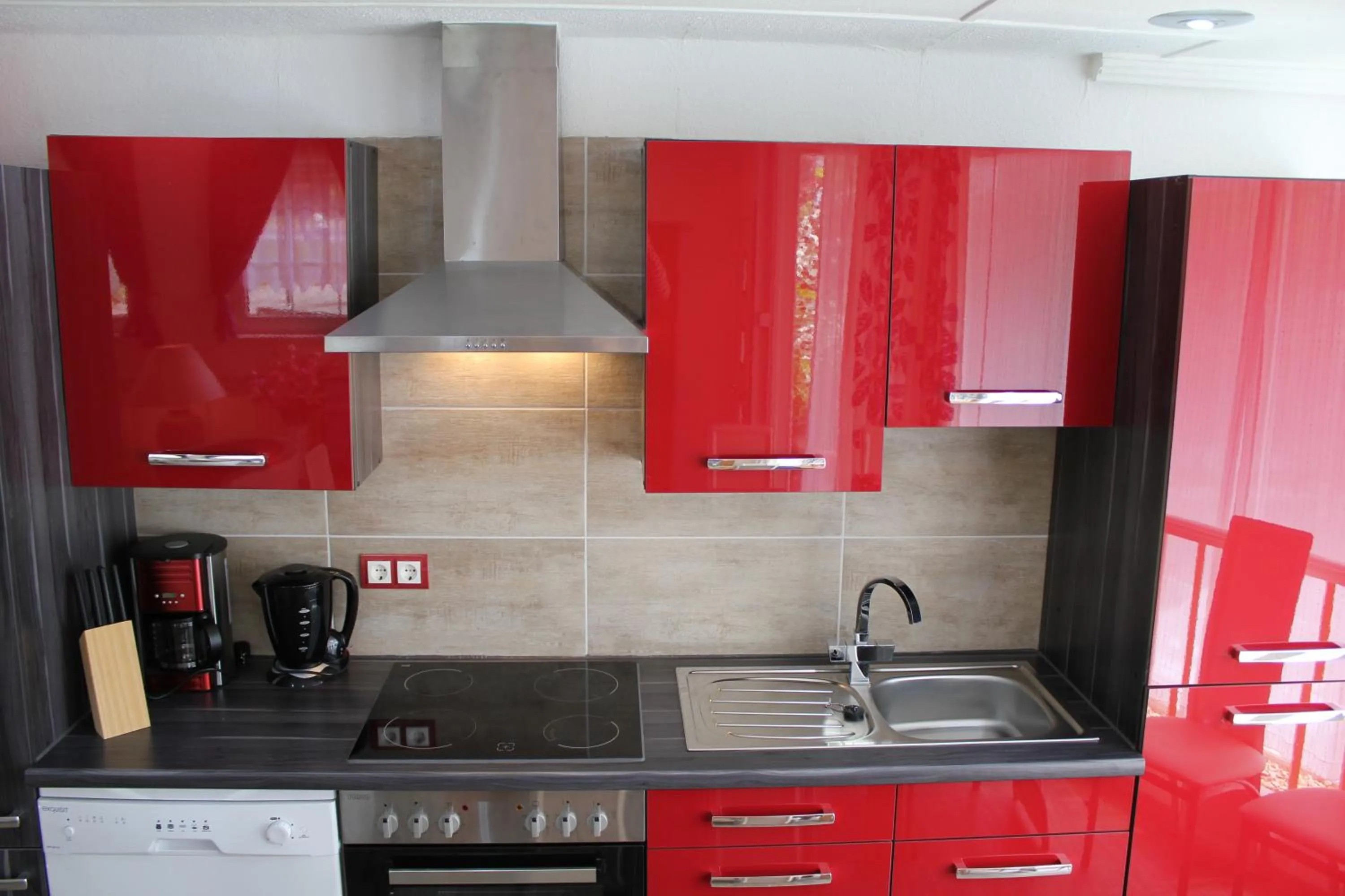 Kitchen or kitchenette in City Ferienhaus Vulkaneifel
