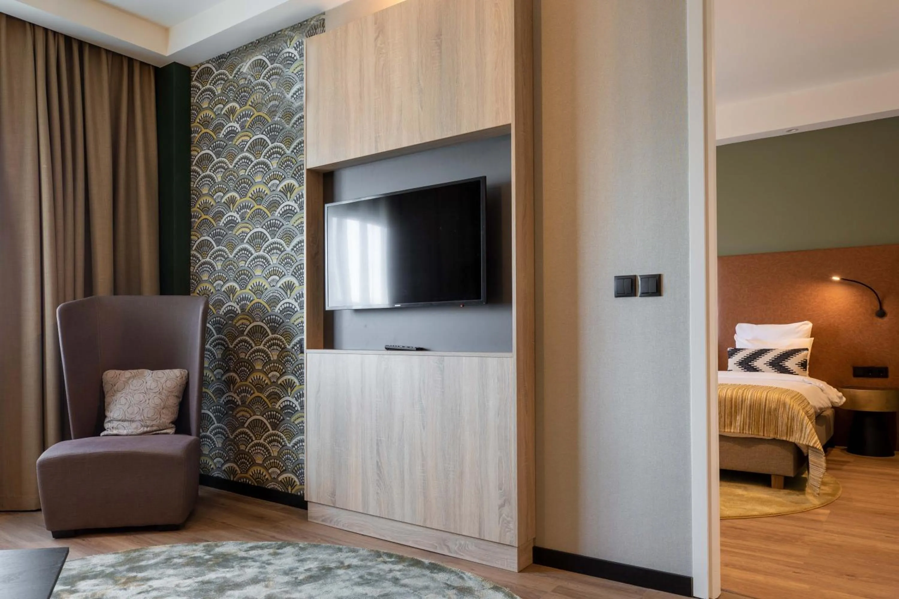 TV and multimedia, Bed in Shanghai Hotel Holland