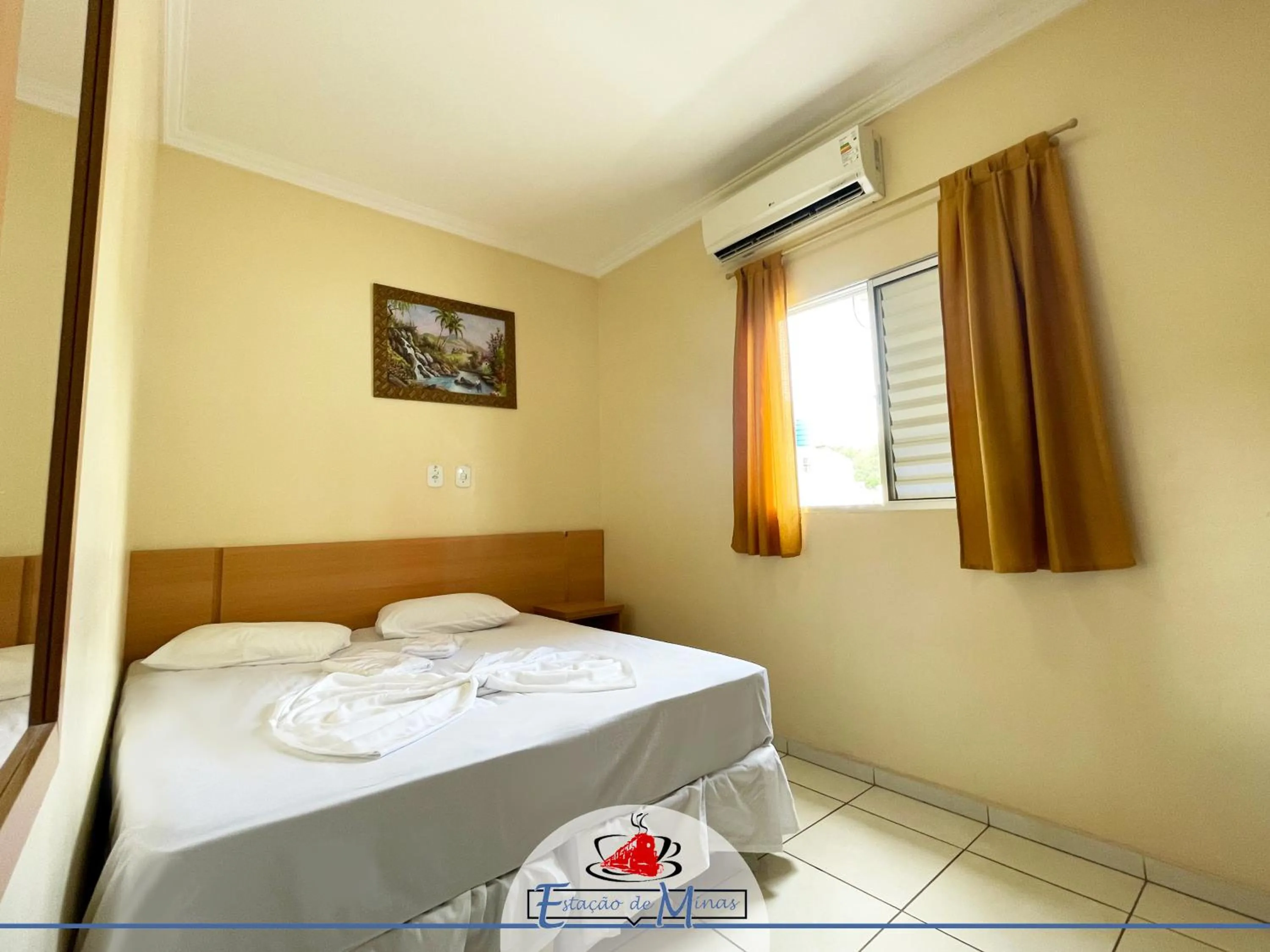 Bedroom, Bed in Hotel Estação de Minas
