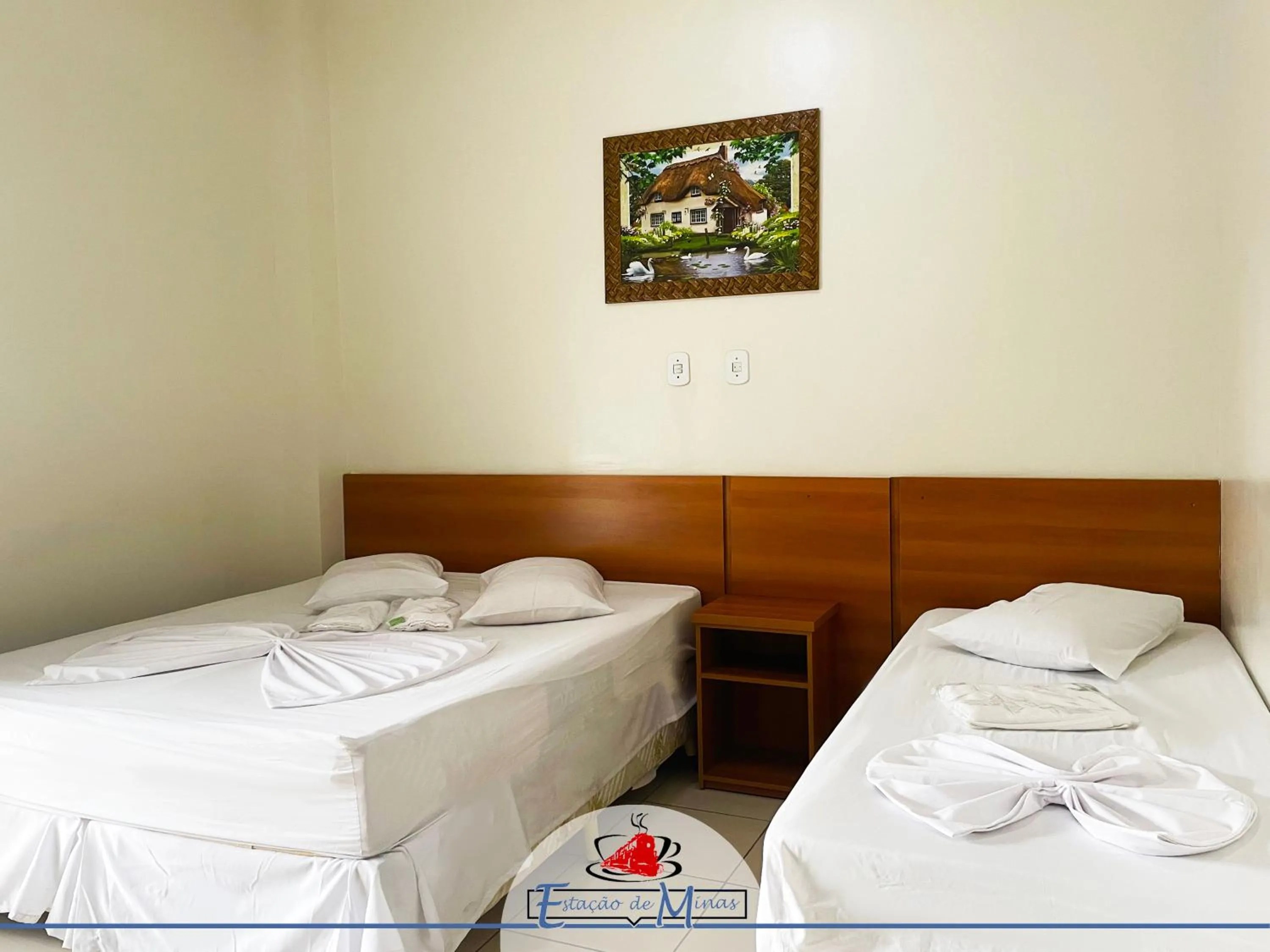 Photo of the whole room, Bed in Hotel Estação de Minas