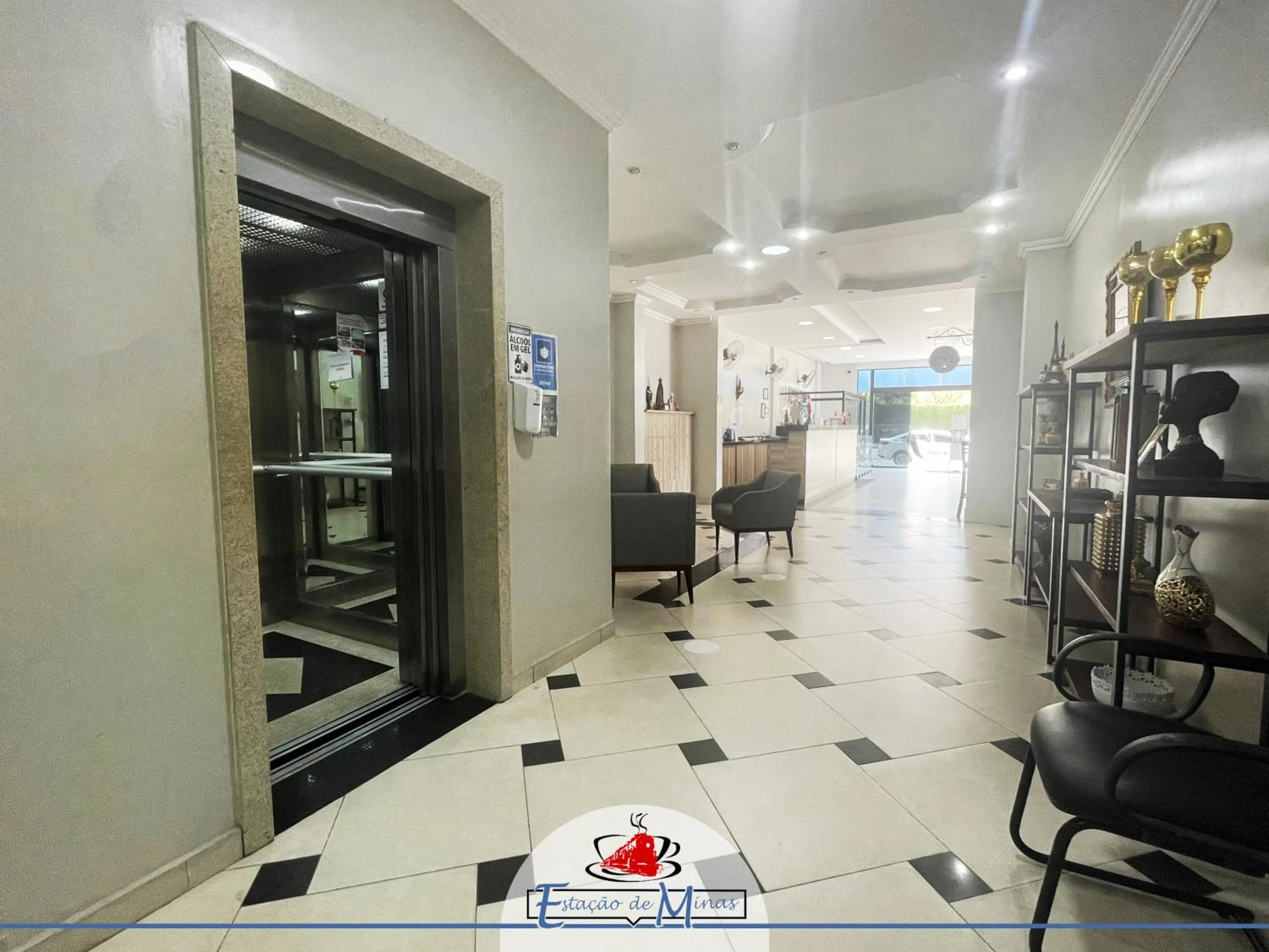 Lobby or reception in Hotel Estação de Minas