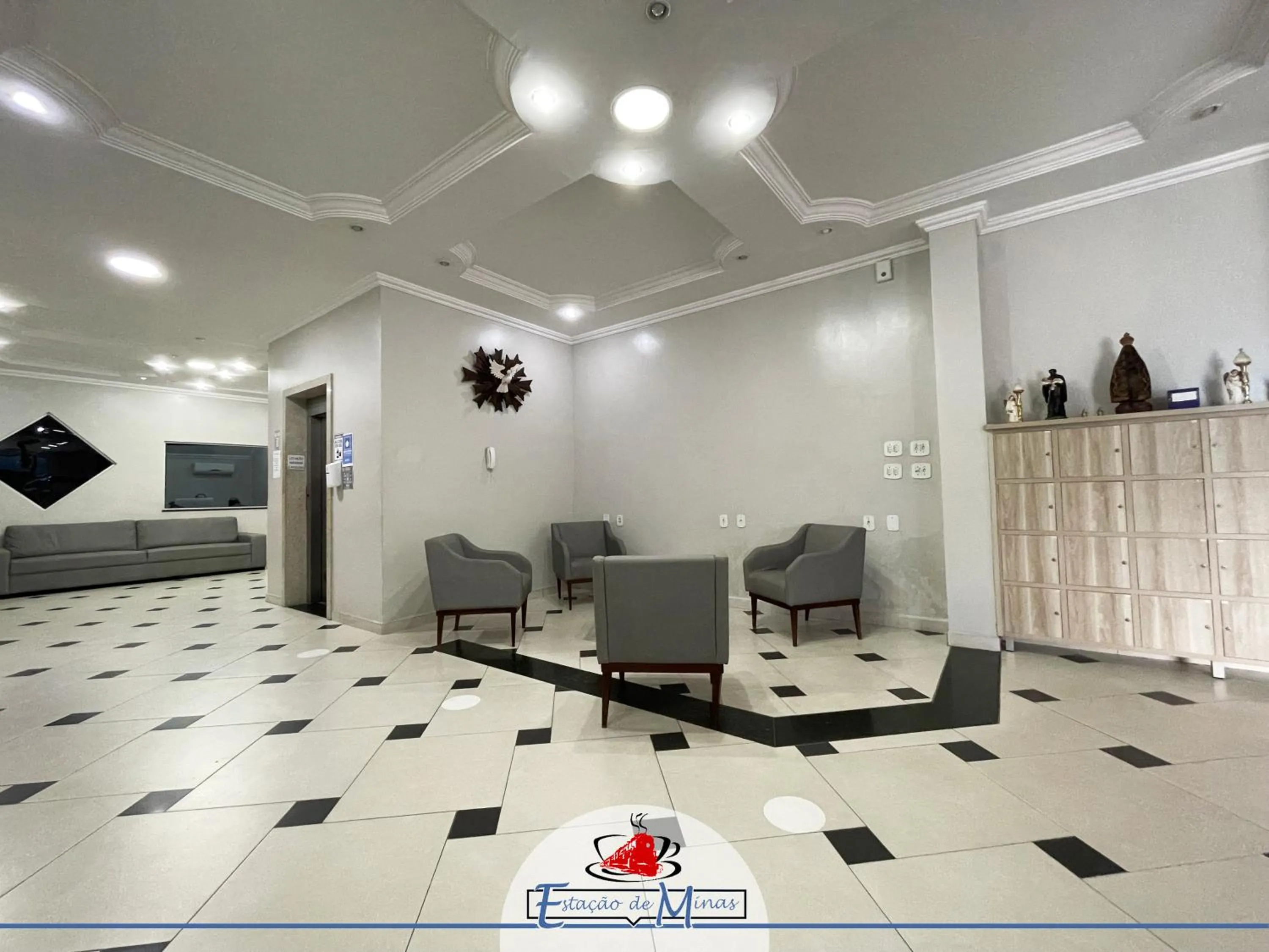 Lobby or reception in Hotel Estação de Minas