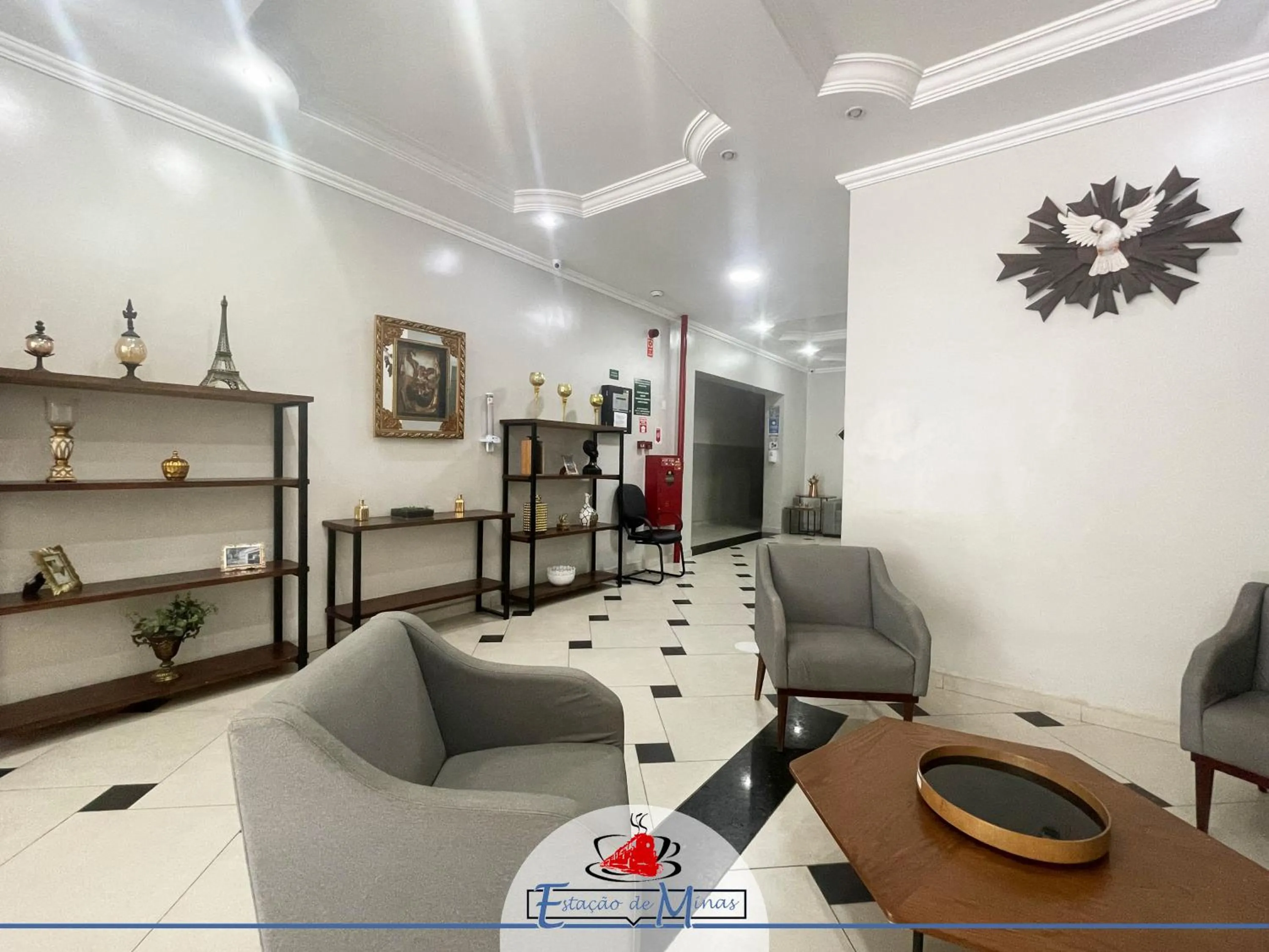 Lobby or reception in Hotel Estação de Minas