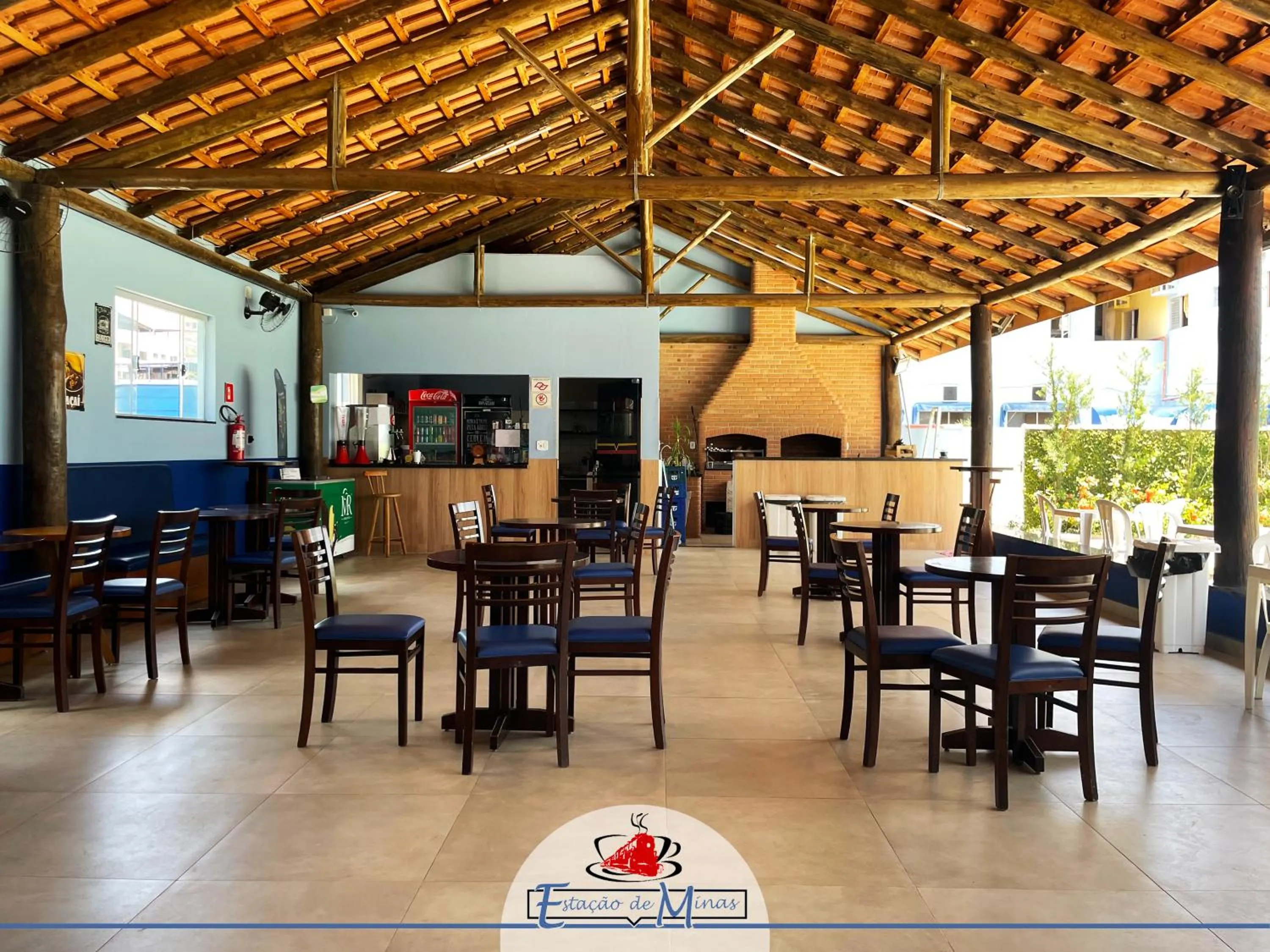 BBQ facilities in Hotel Estação de Minas