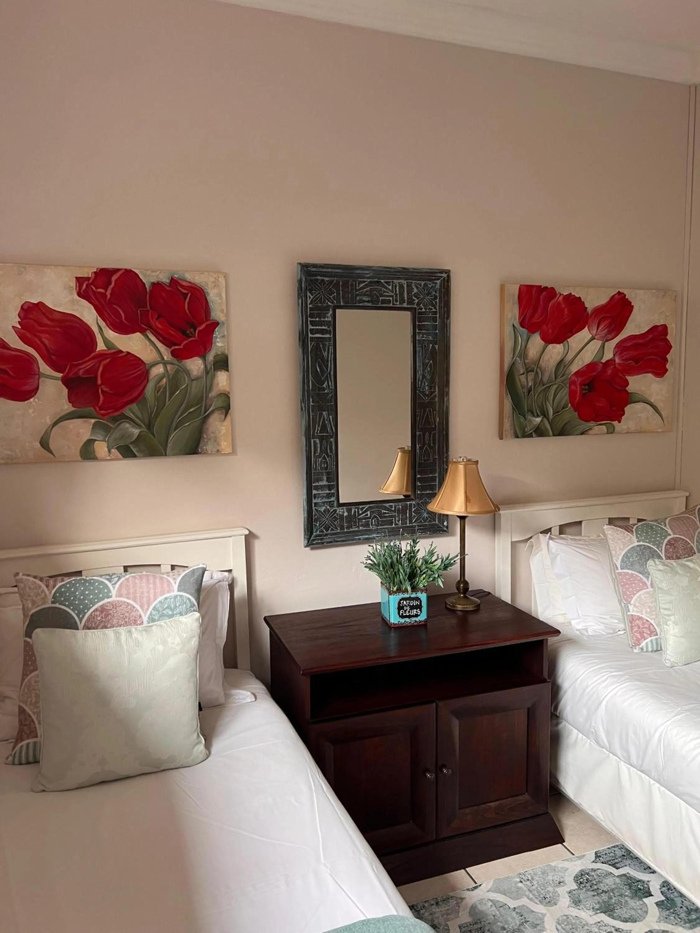 Bed in Amber Guest Lodge