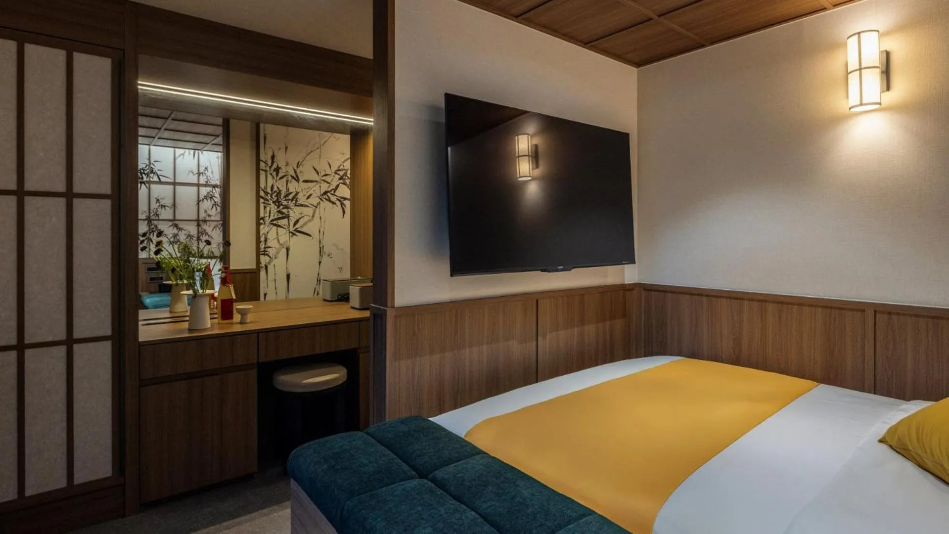 TV and multimedia, Bed in Stay Passport Tokyo Ryokan Seoul Sadang
