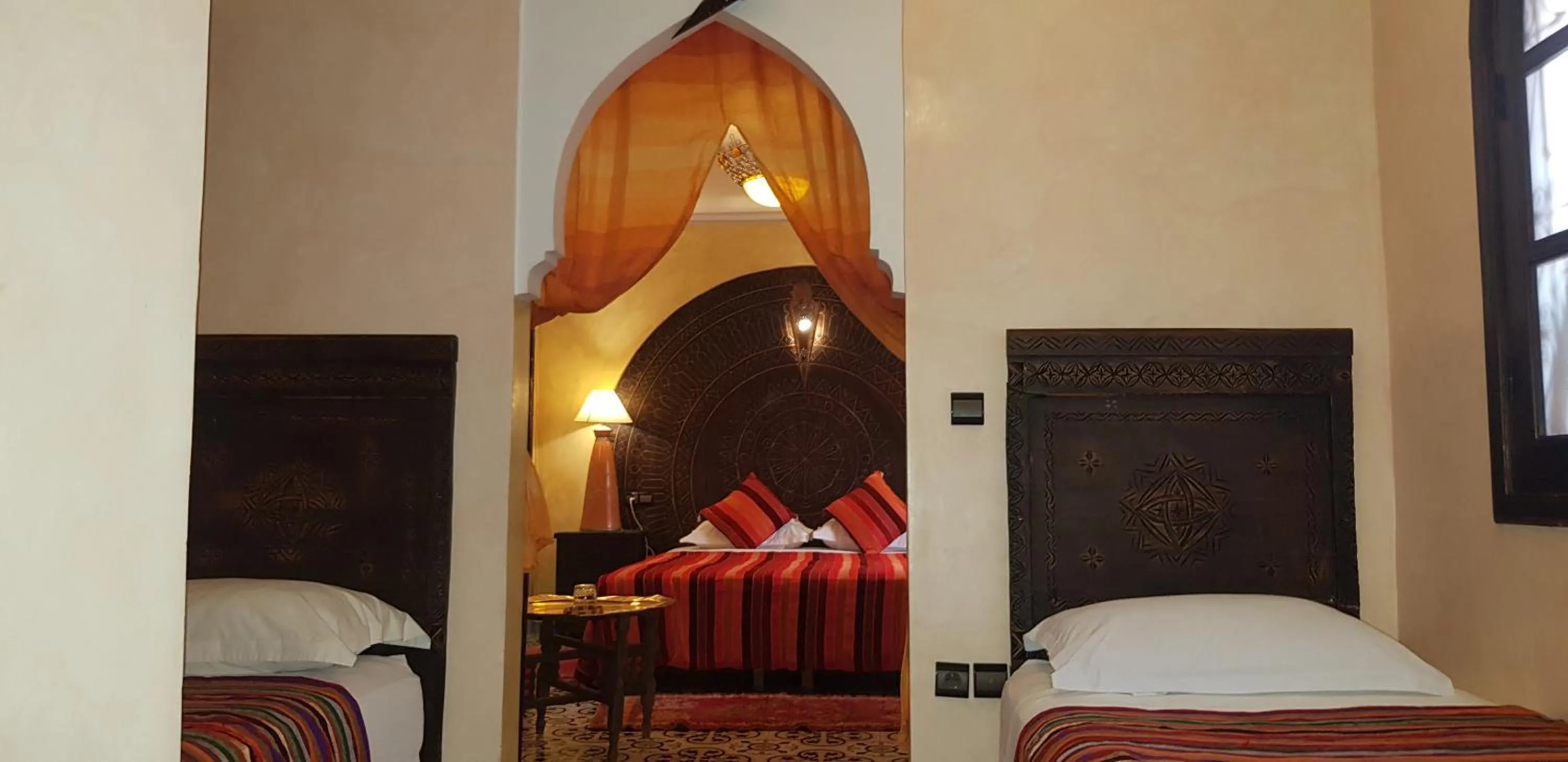 Bed in Riad Konouz