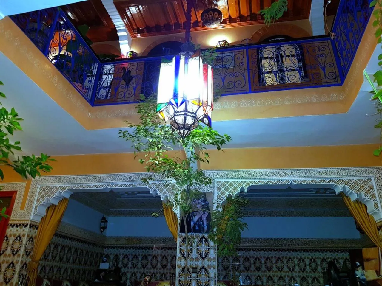 Communal lounge/ TV room in Riad Konouz