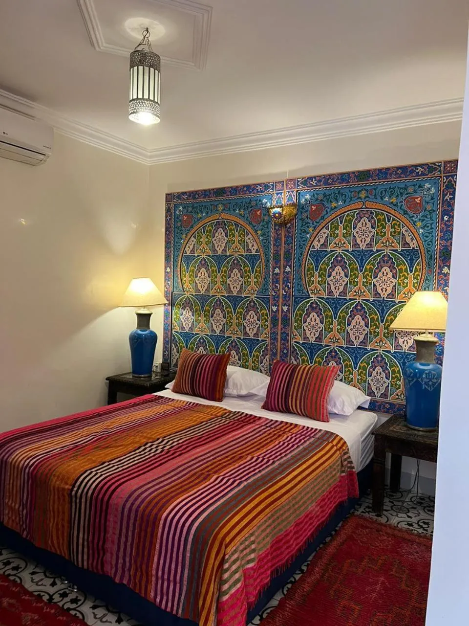 Bed in Riad Konouz