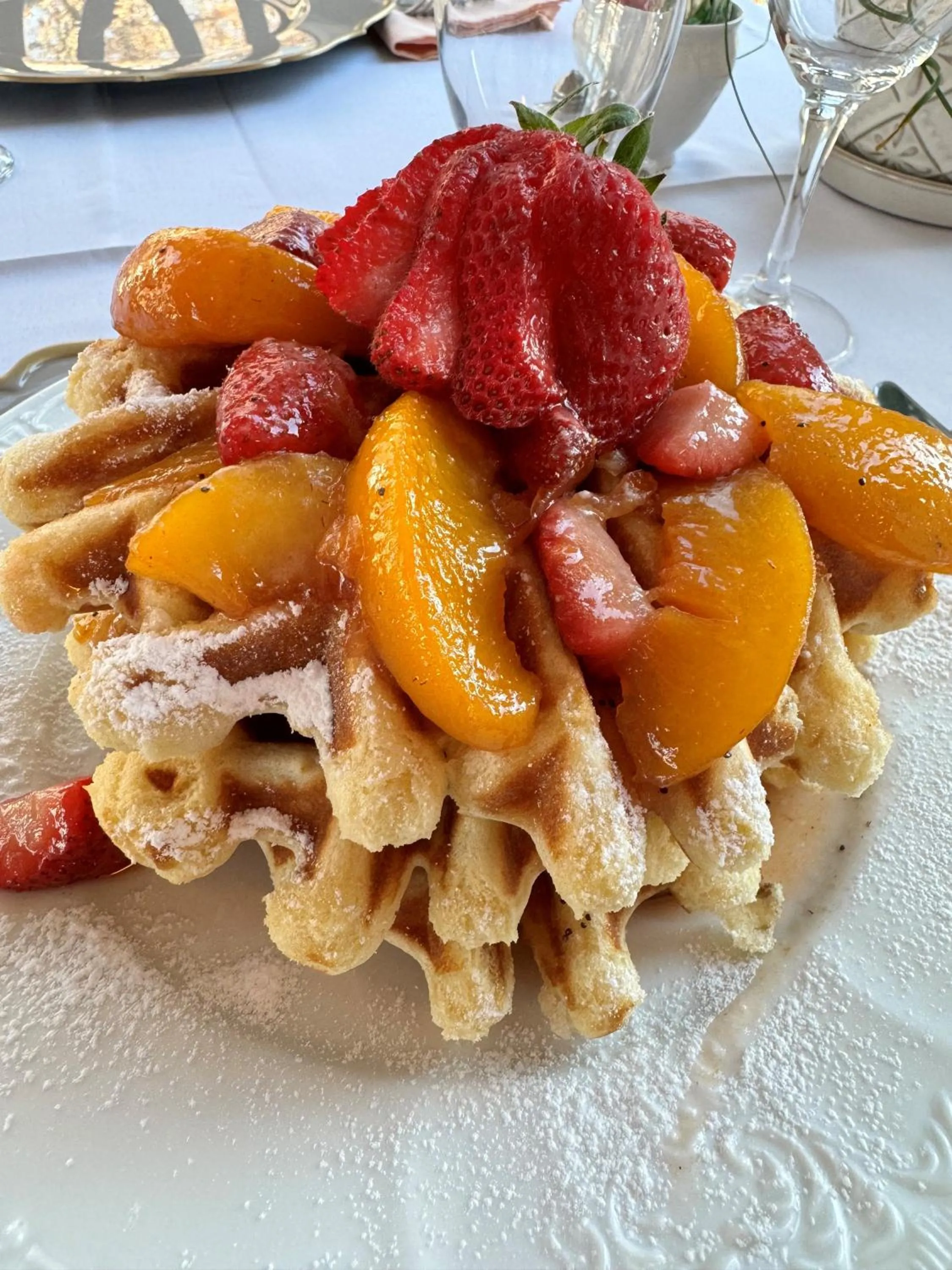 Breakfast in Garth Woodside Mansion Bed and Breakfast