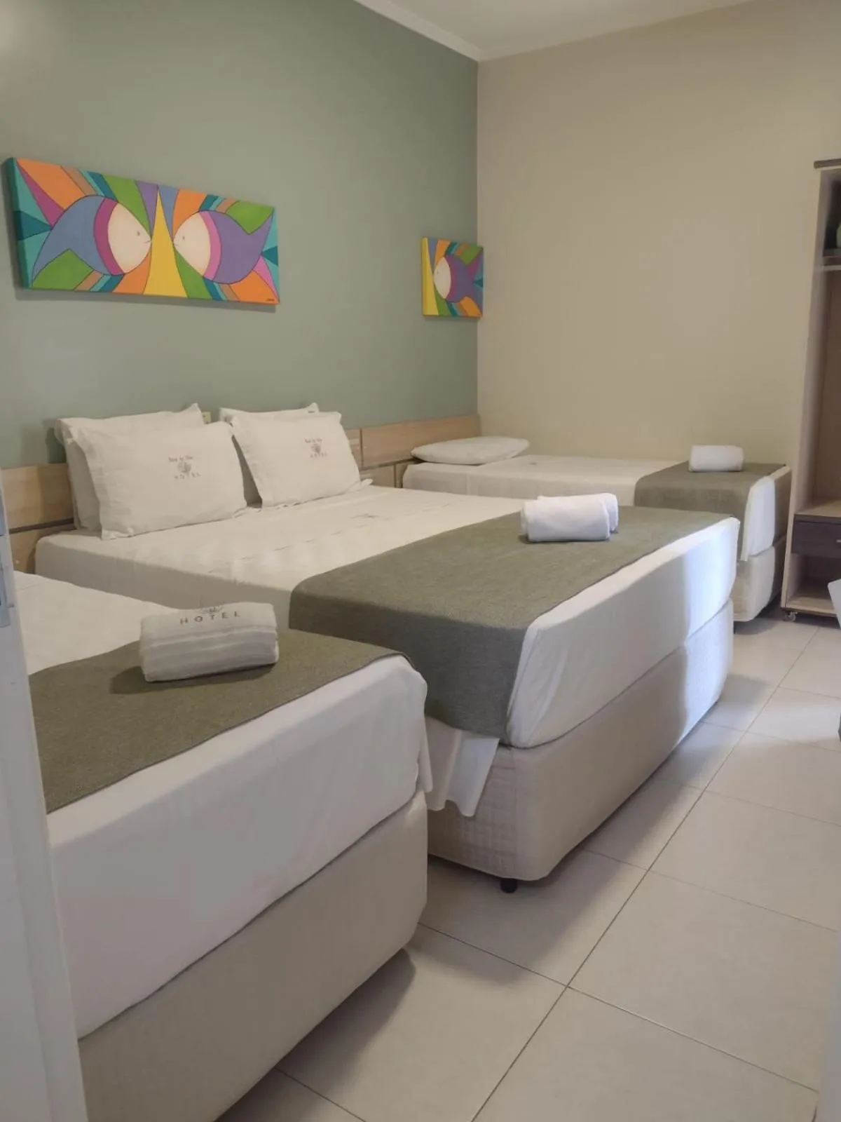 Bed in Hotel Rosa da Ilha Guaruja - Perto do Mar com piscina