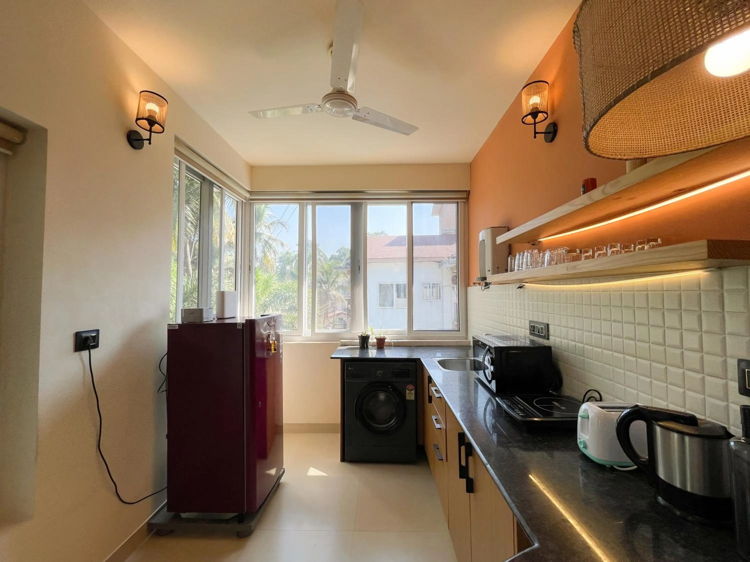 Kitchen or kitchenette in Rainforest Enclave, Arpora - 10 mins to Baga beach