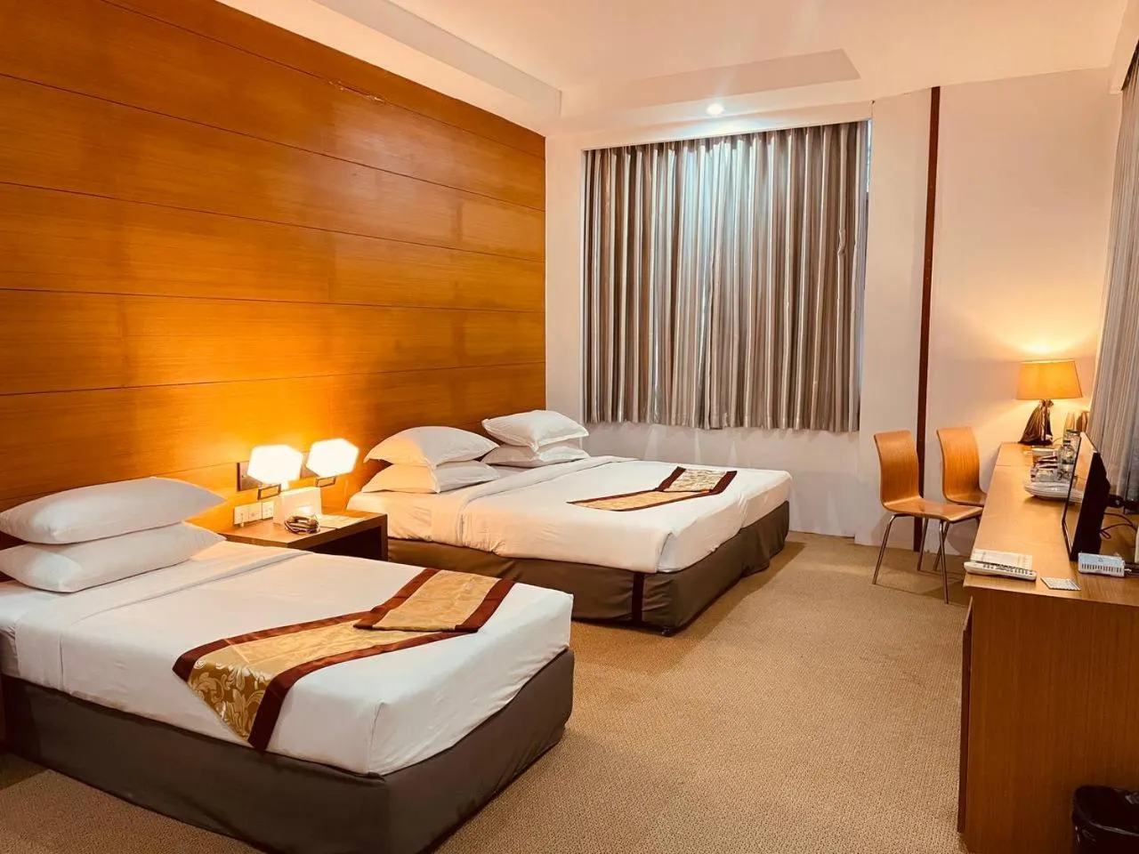 Photo of the whole room, Bed in YAMA HOTEL & ROOFTOP BAR