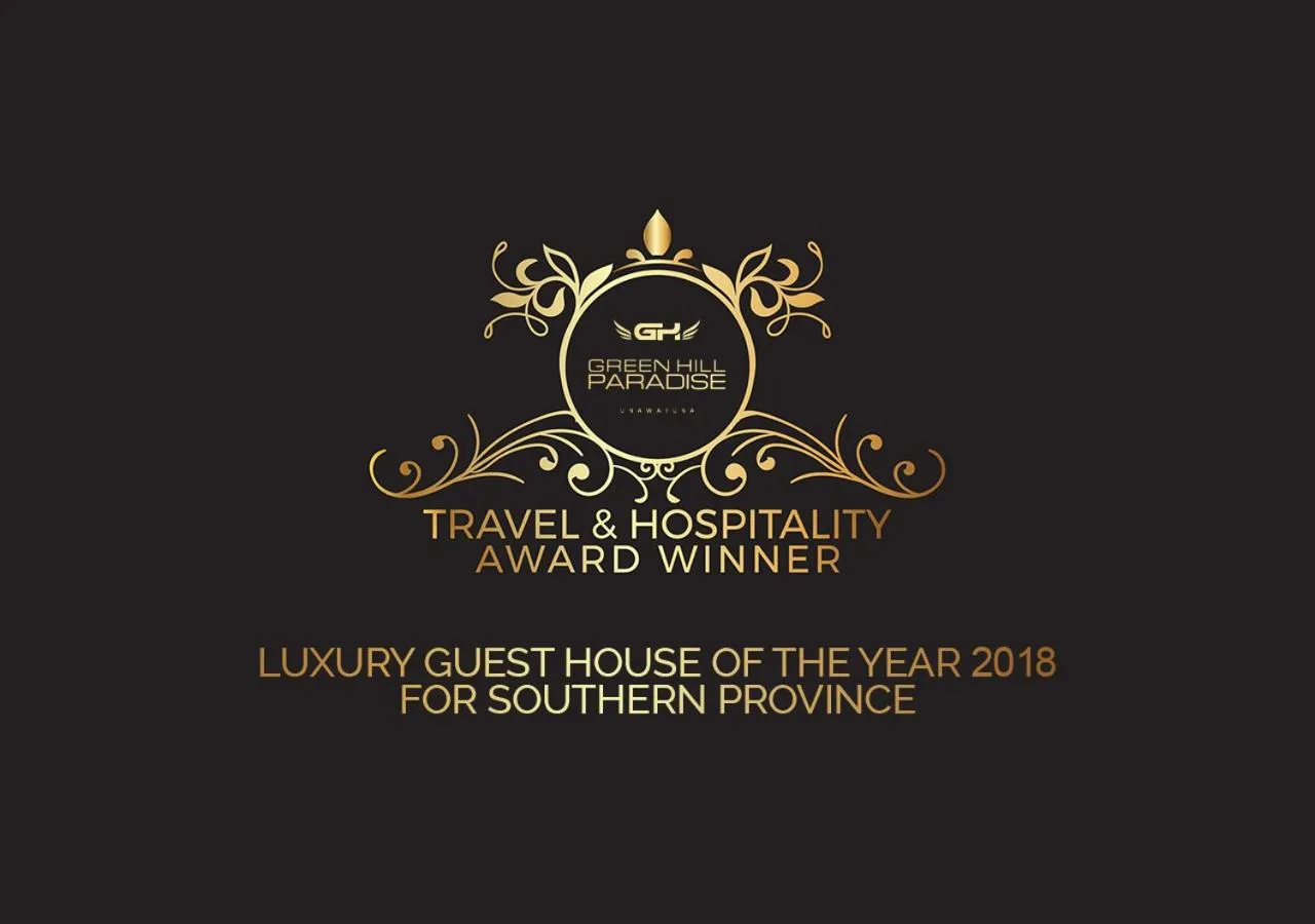 Certificate/Award in Green Hill Paradise Villa