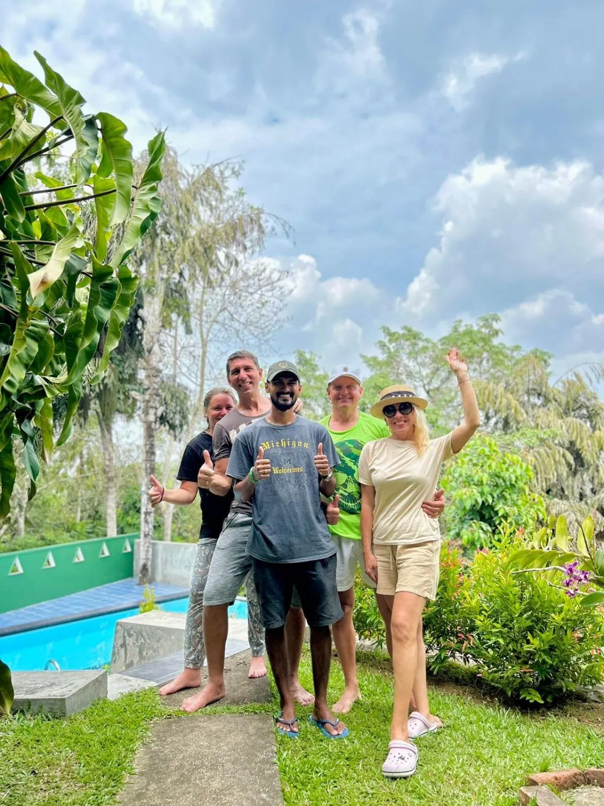 group of guests in Green Hill Paradise Villa