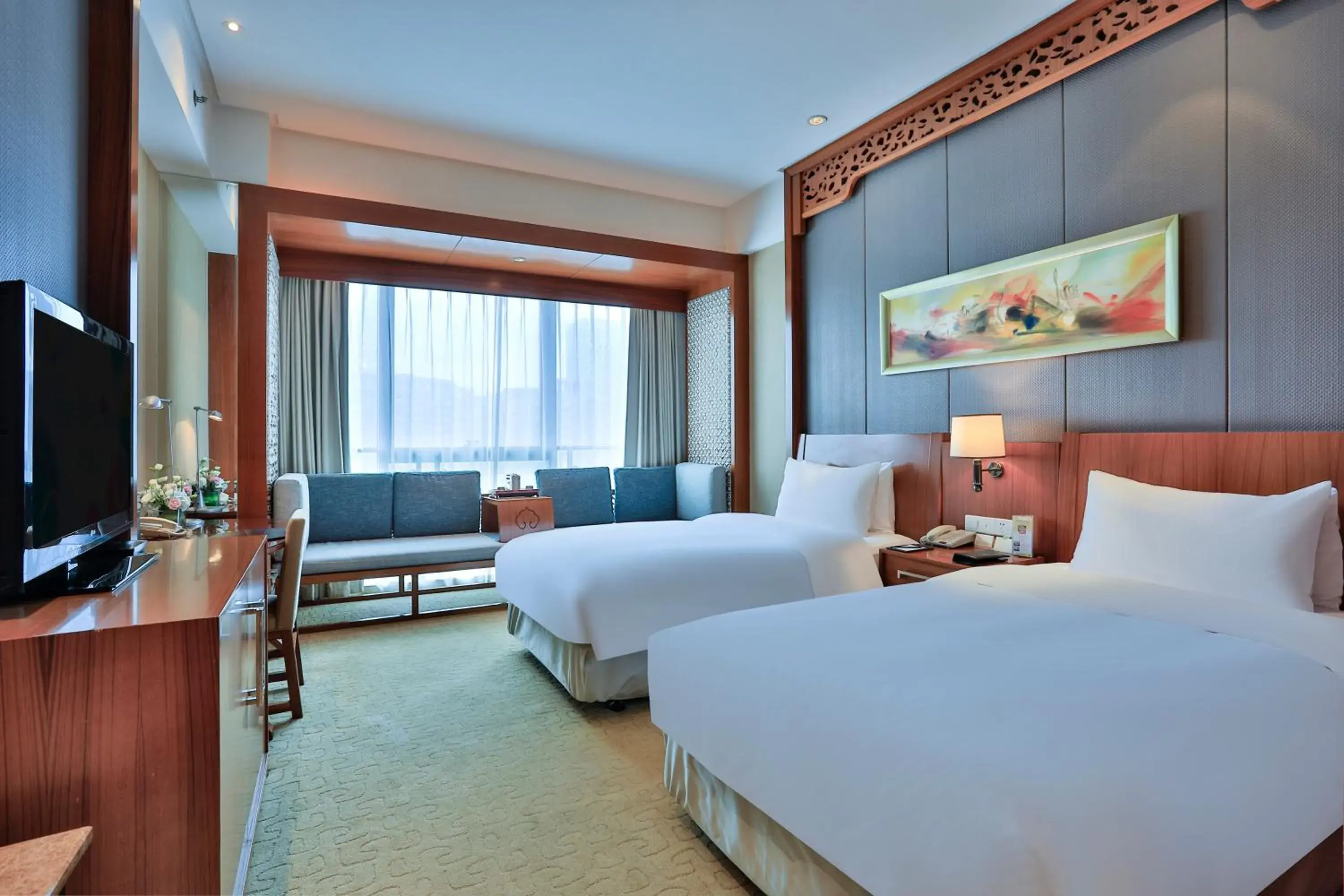 Deluxe Twin Room in SSAW Boutique Hotel Tonglu World Trade Deluxe Twin Room in SSAW Boutique Hotel Tonglu World Trade