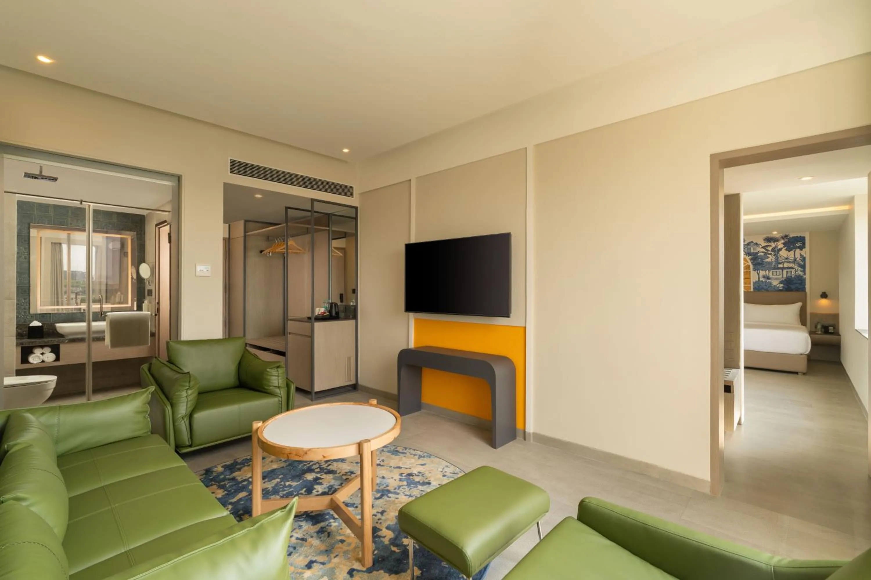 Seating area in Hilton Garden Inn Goa Calangute
