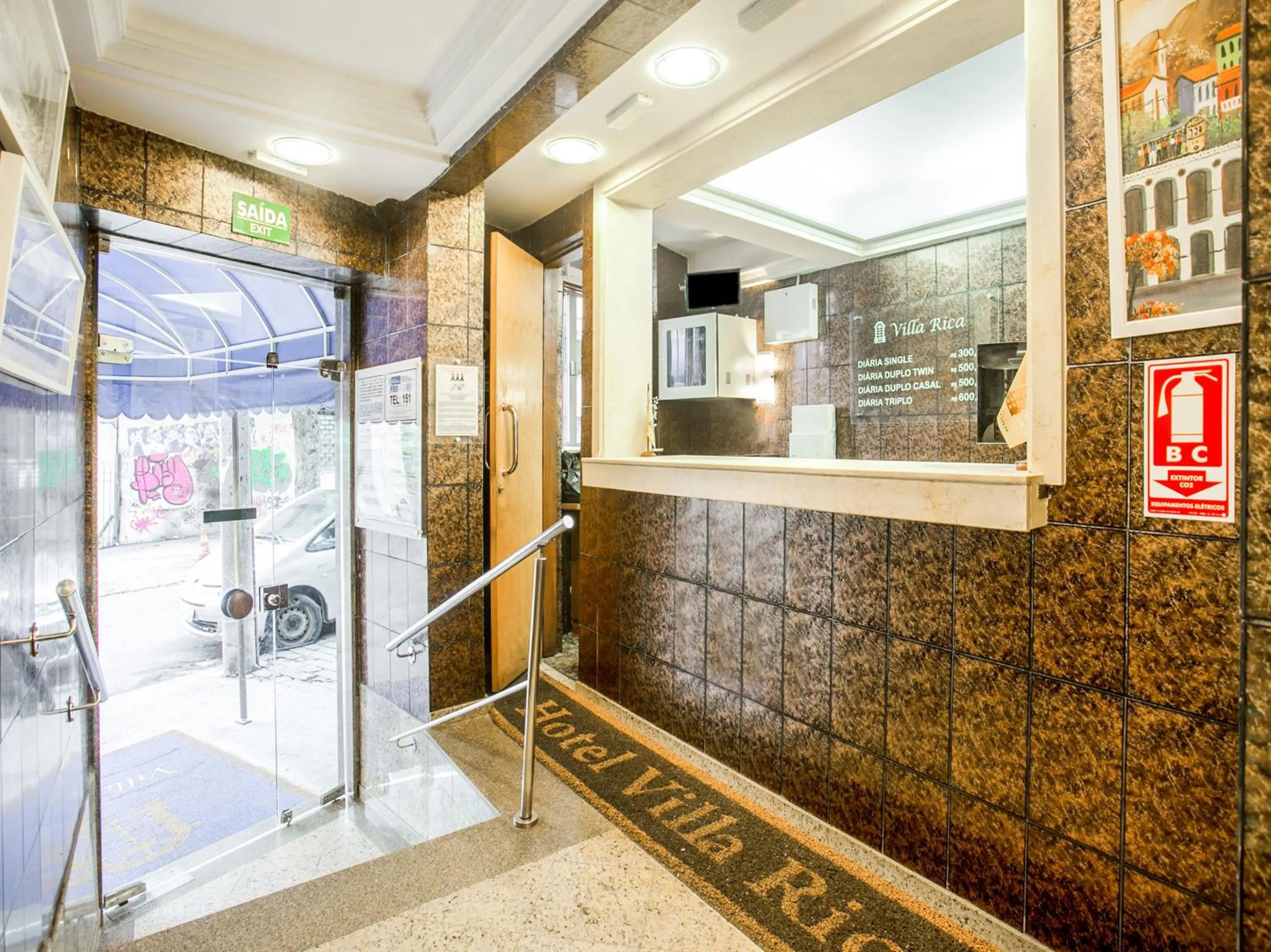 Lobby or reception in Hotel Villa Rica