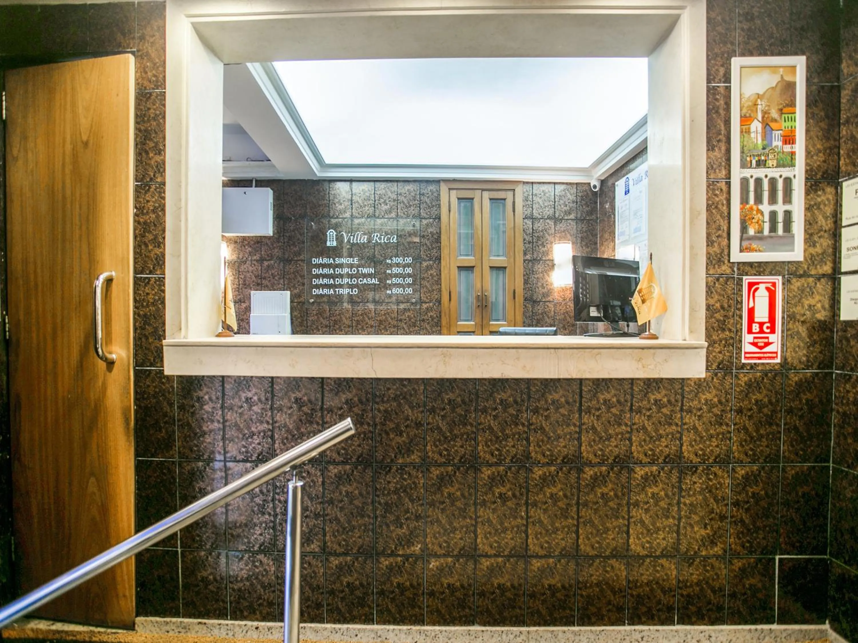 Lobby or reception in Hotel Villa Rica