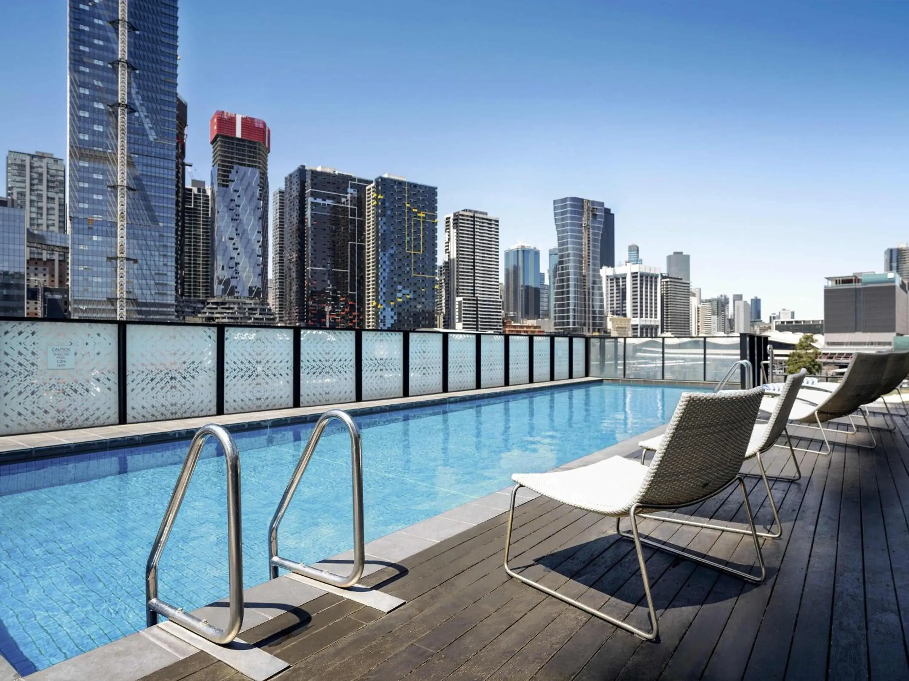 Pool view in Peppers Docklands Pool view in Peppers Docklands