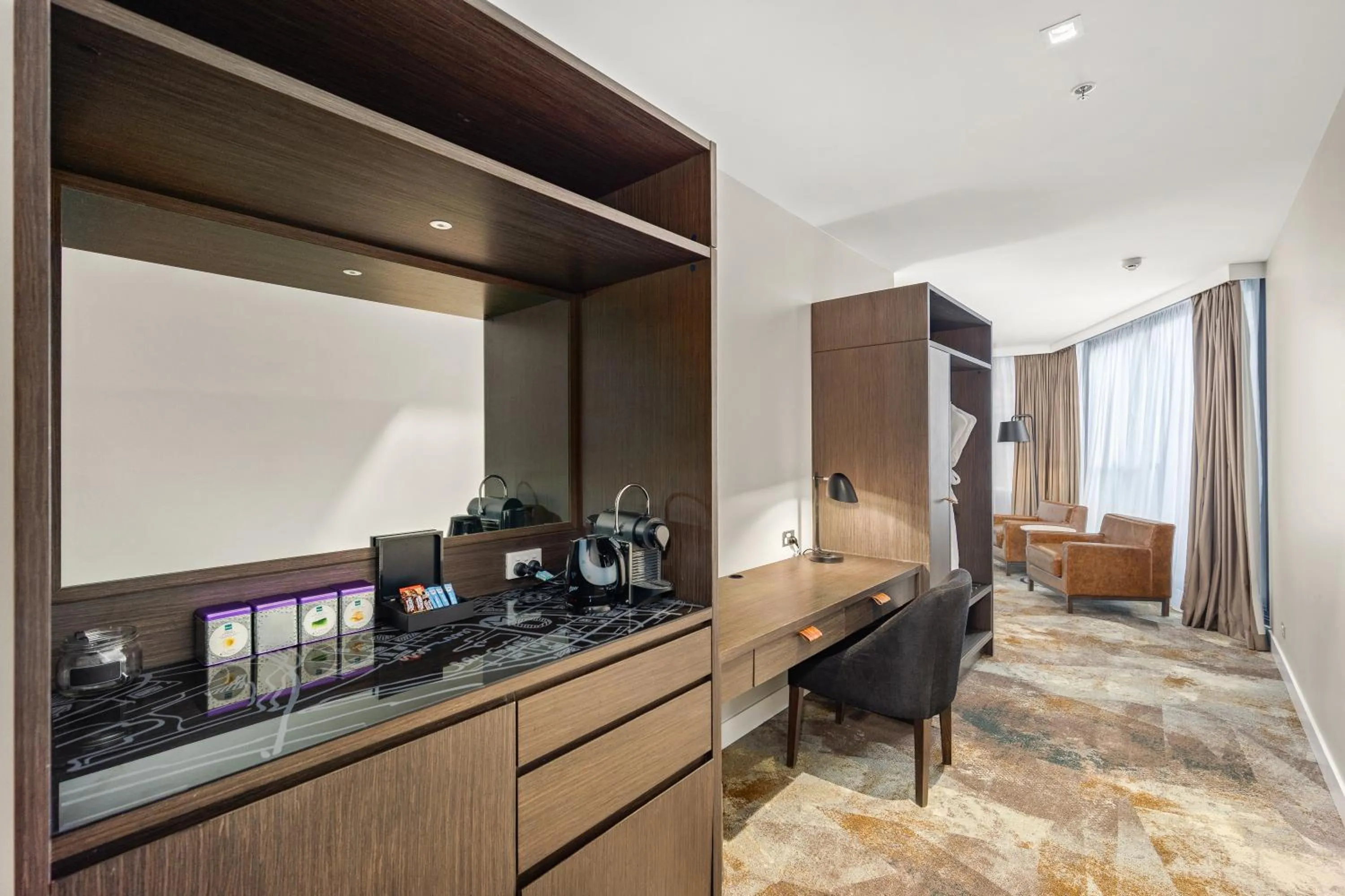 Seating area in Peppers Docklands