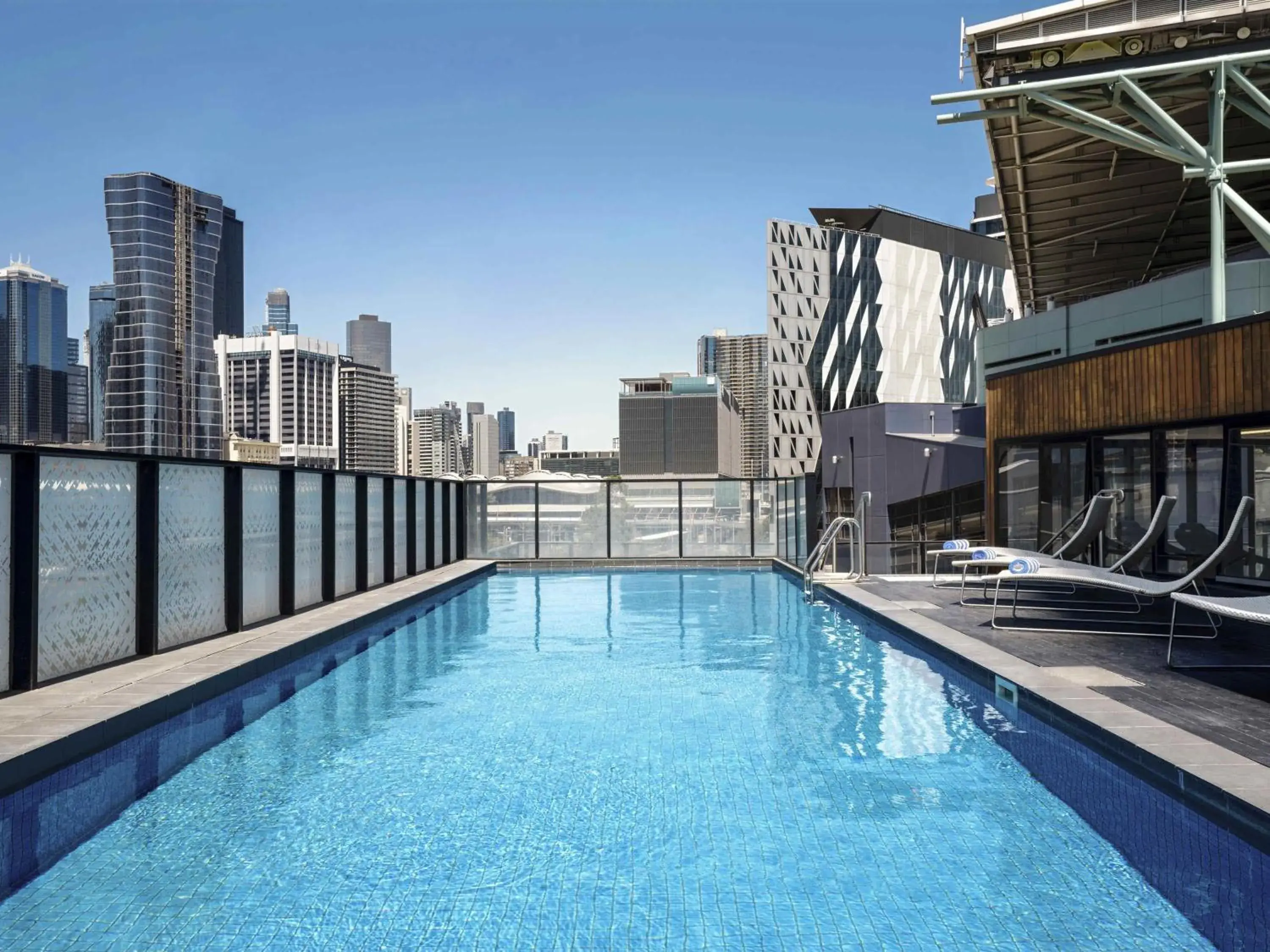 Pool view in Peppers Docklands Pool view in Peppers Docklands