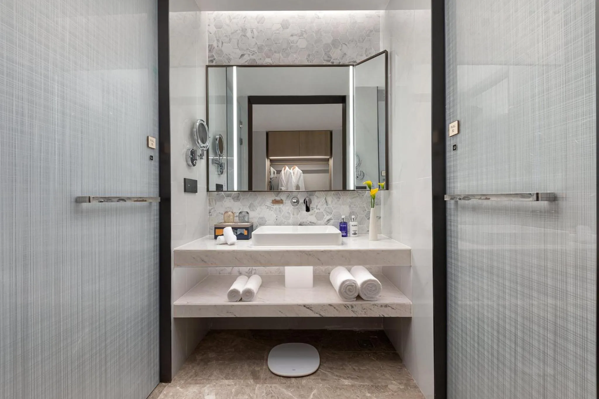 Bathroom in voco Lianyungang Haizhou Bay by IHG