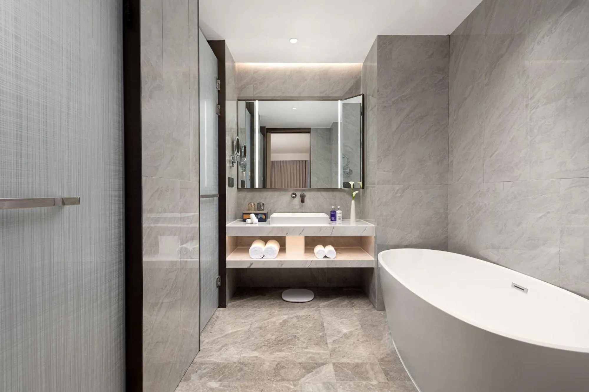 Bathroom in voco Lianyungang Haizhou Bay by IHG