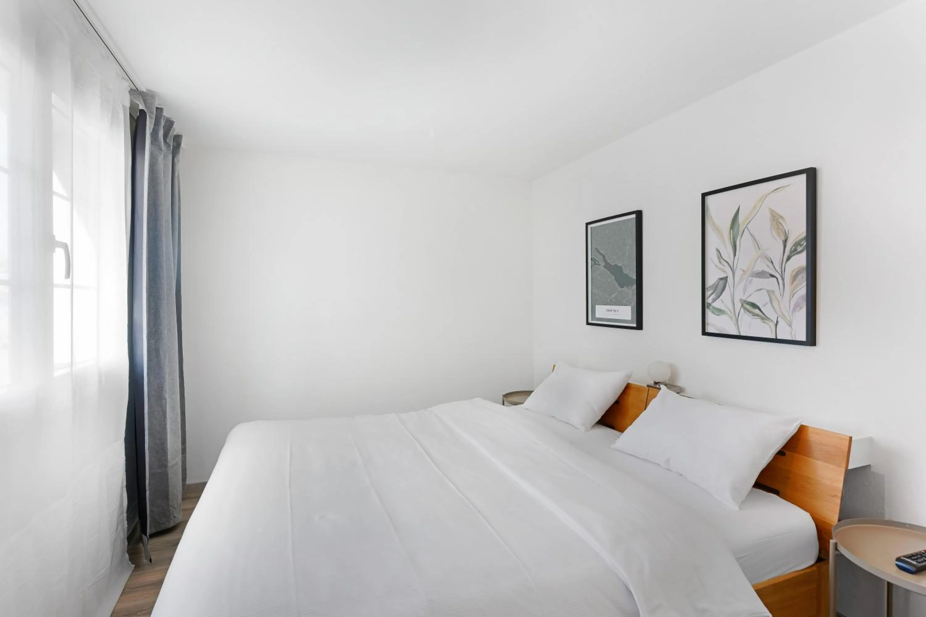Bed in Hotel Schiff