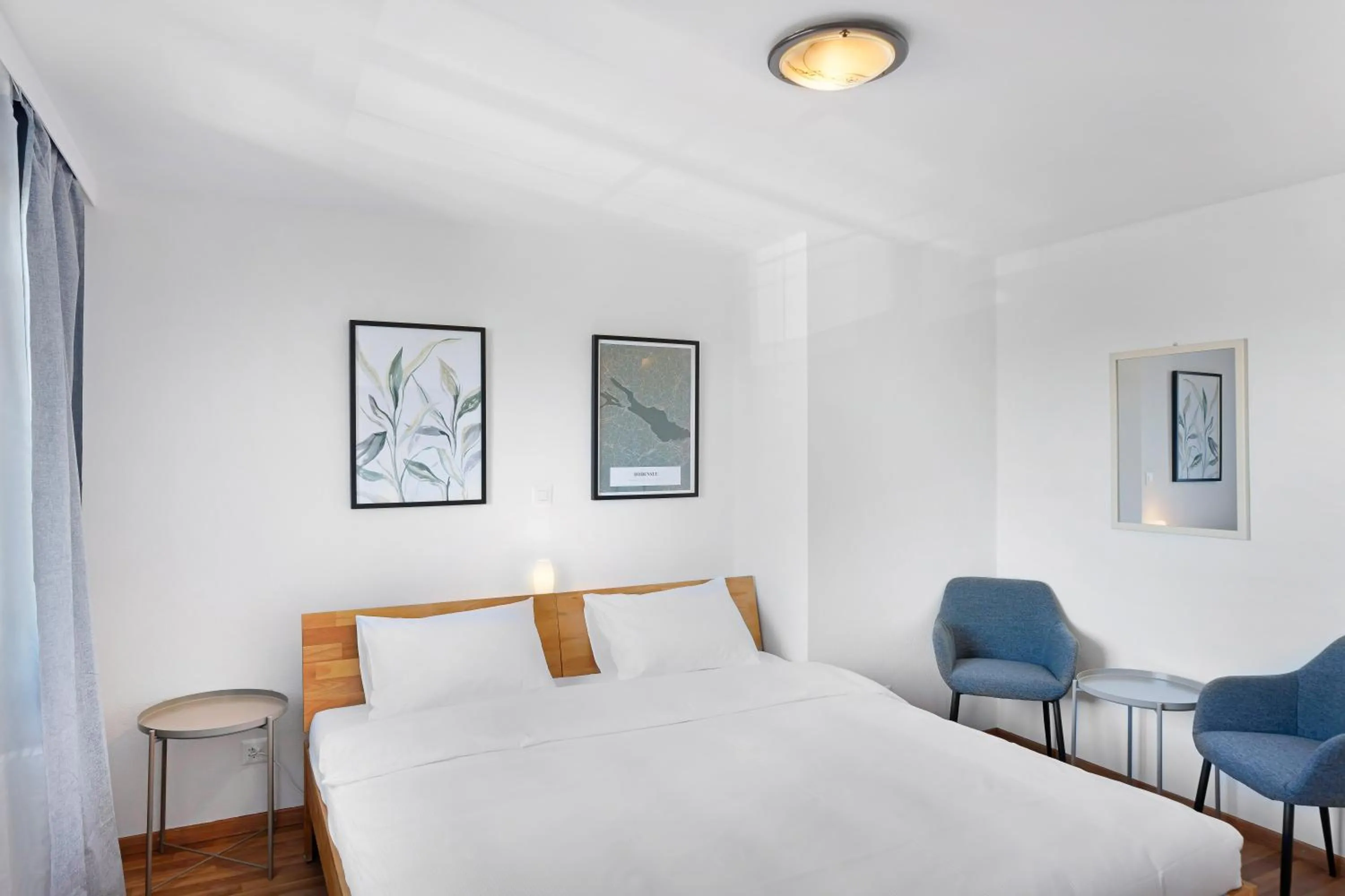 Bed in Hotel Schiff