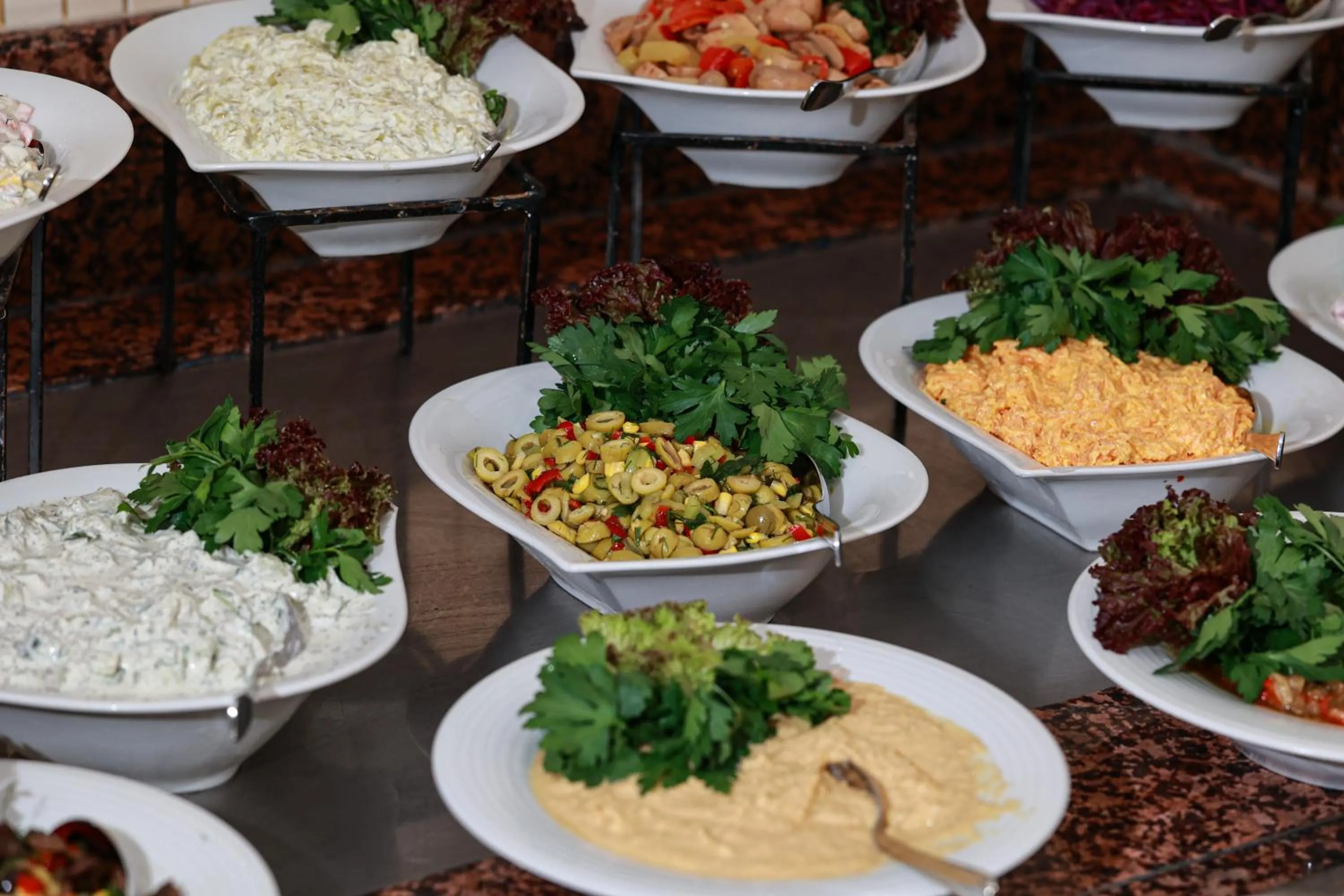 Buffet breakfast in Nova Plaza Orion Hotel