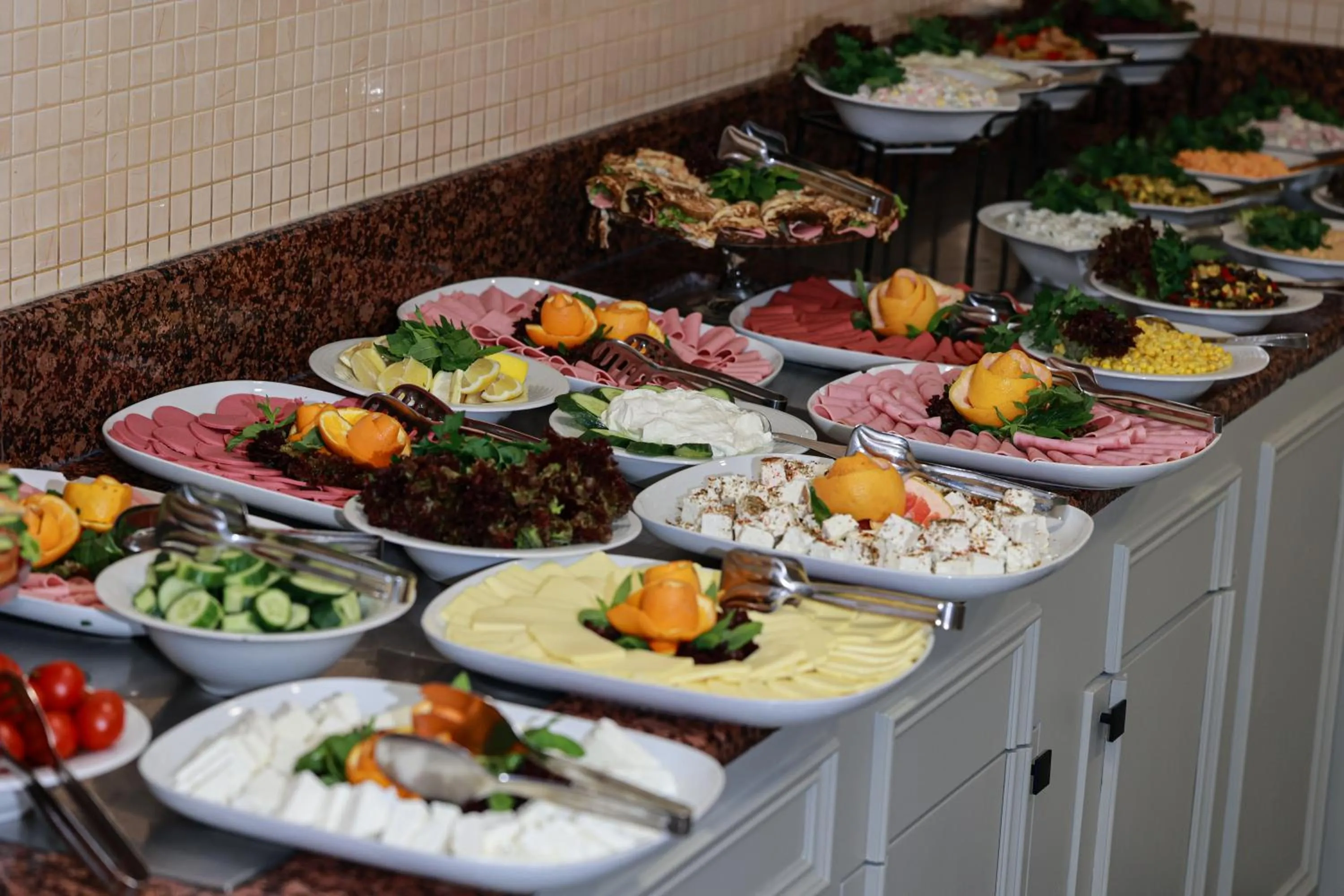 Buffet breakfast in Nova Plaza Orion Hotel