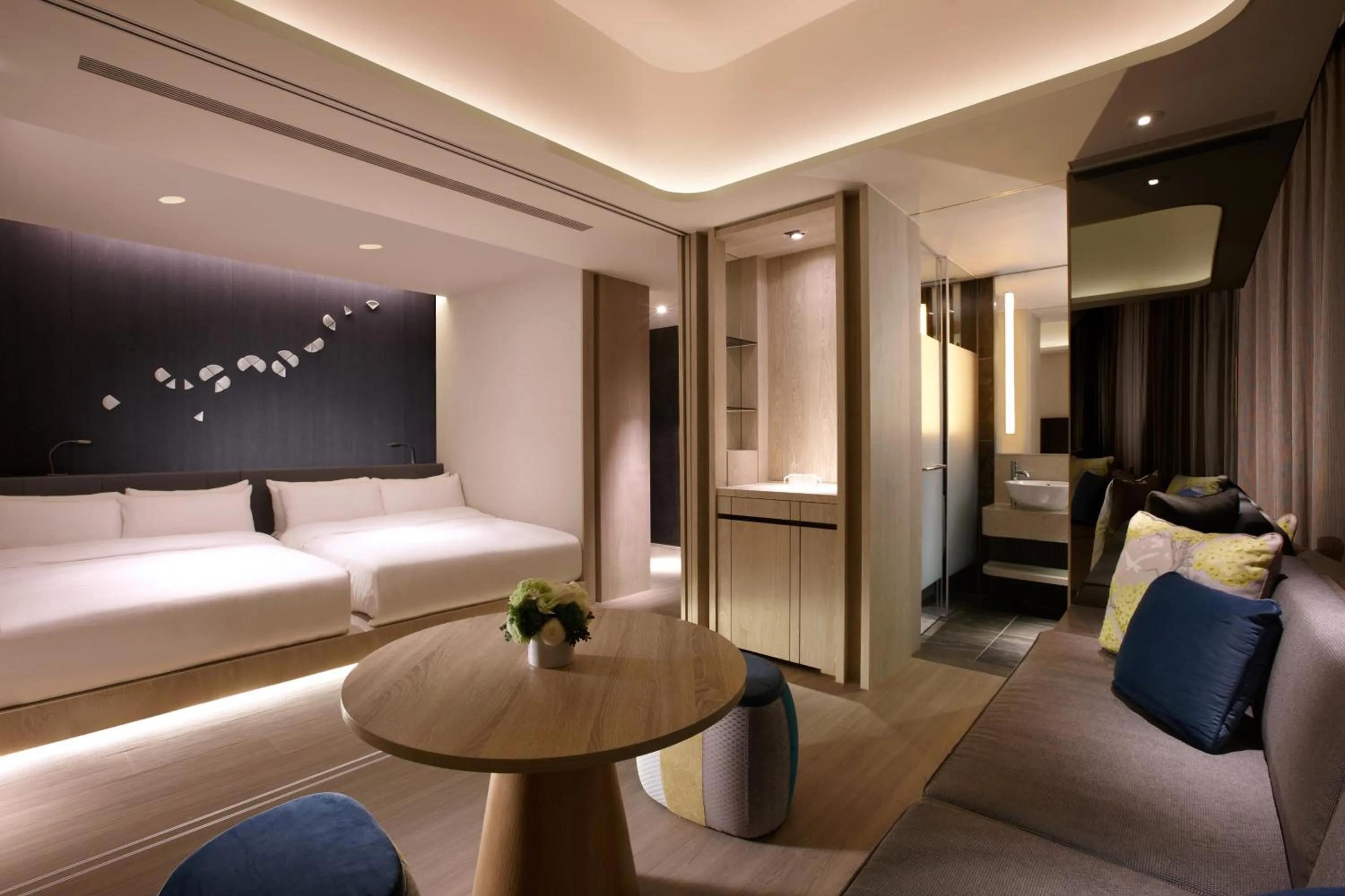 Photo of the whole room, Bed in 礁溪晶泉丰旅 Wellspring by Silks Jiaoxi