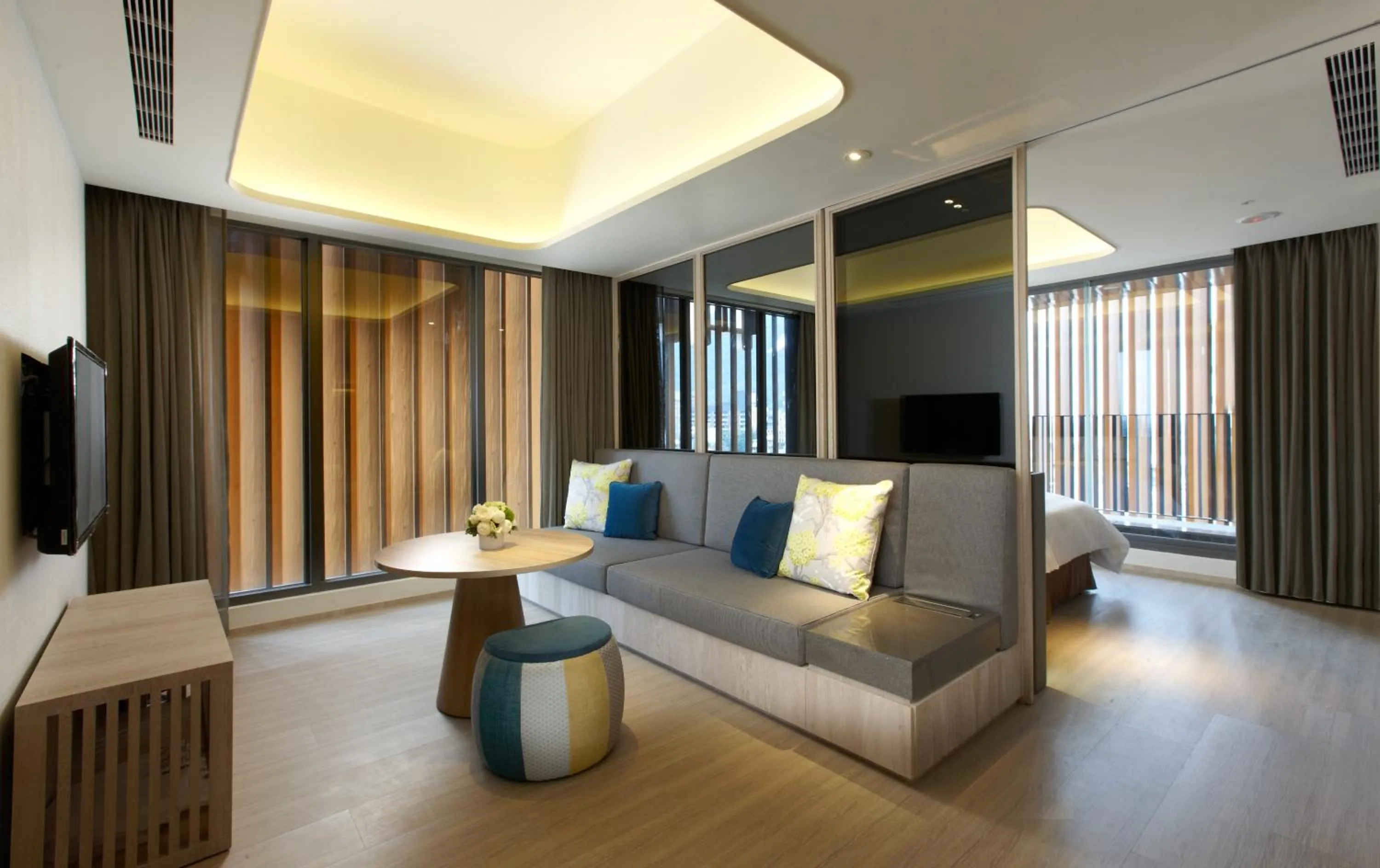 Living room in 礁溪晶泉丰旅 Wellspring by Silks Jiaoxi