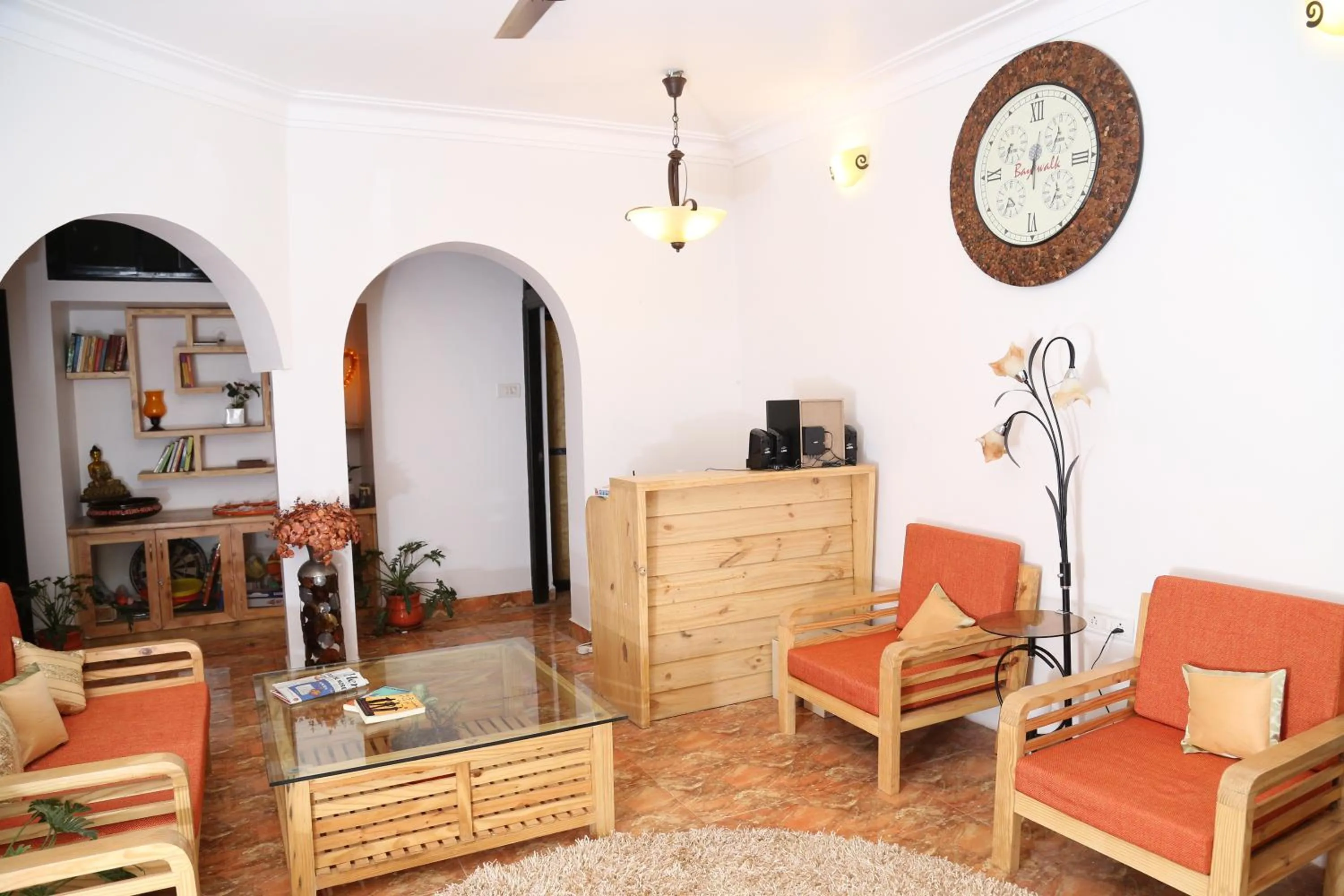 Library in Villa Baywalk Goa - 200 meters from Morjim Beach