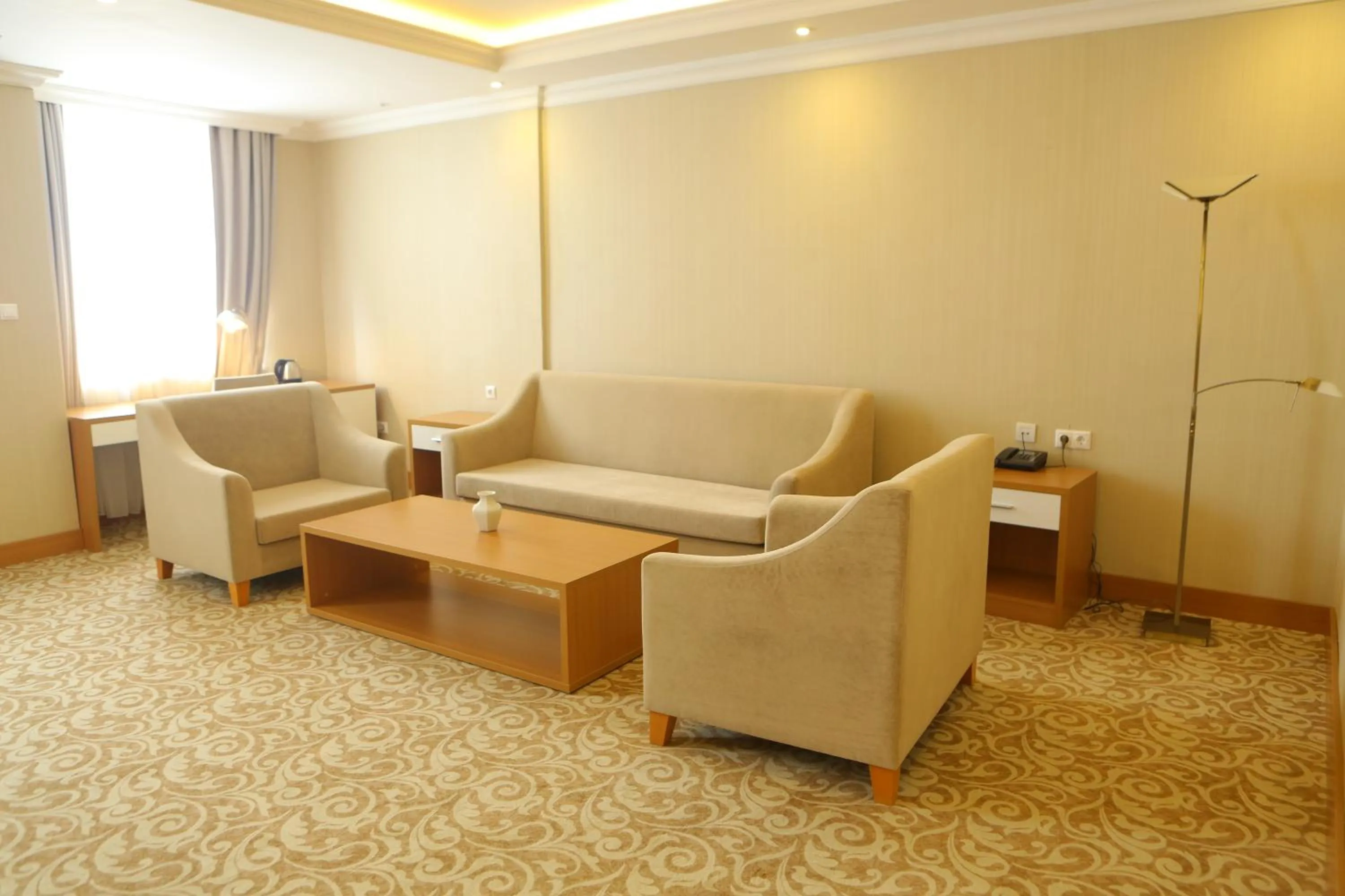 Seating area in Momona Hotel