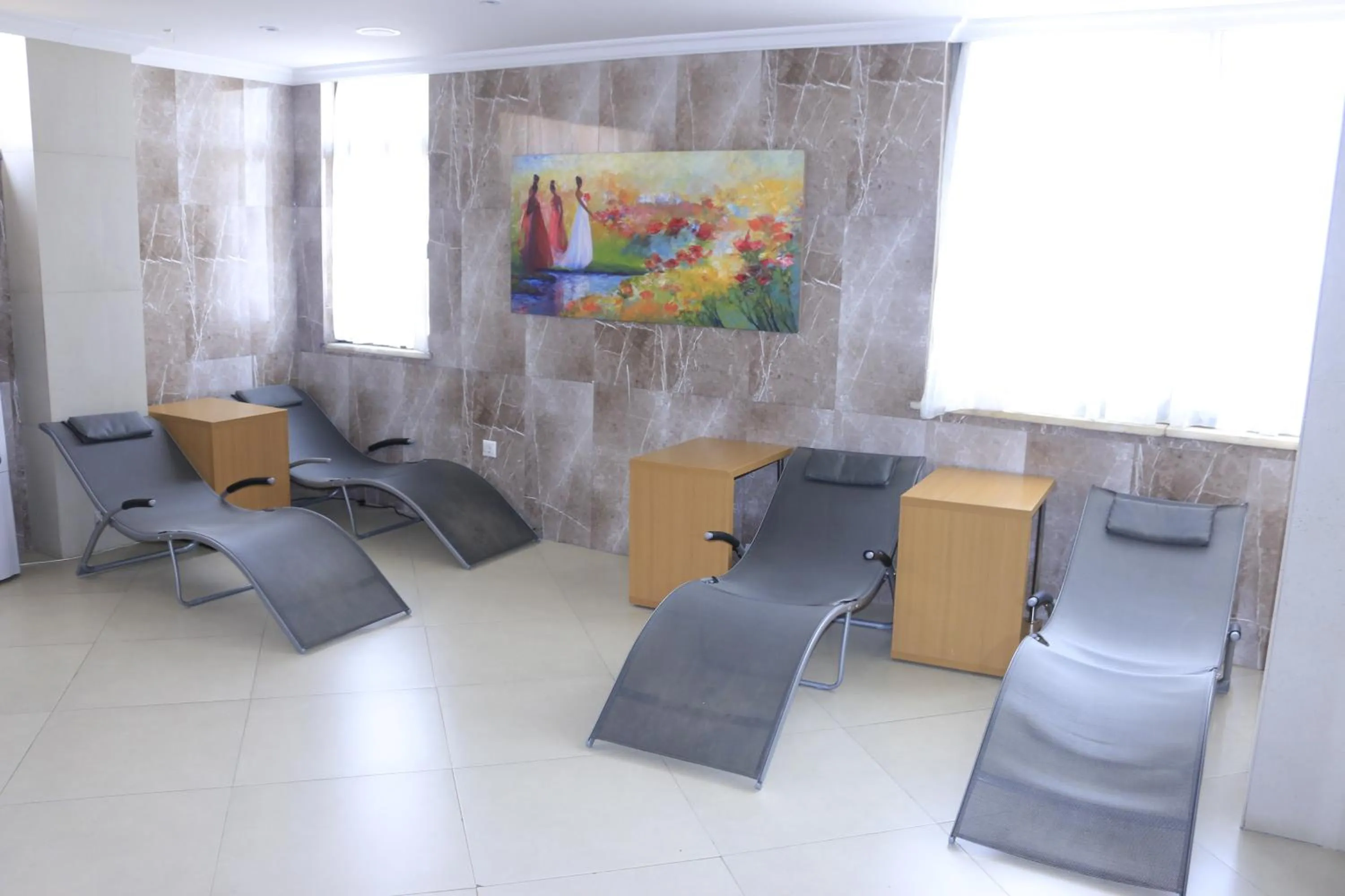 Steam room in Momona Hotel