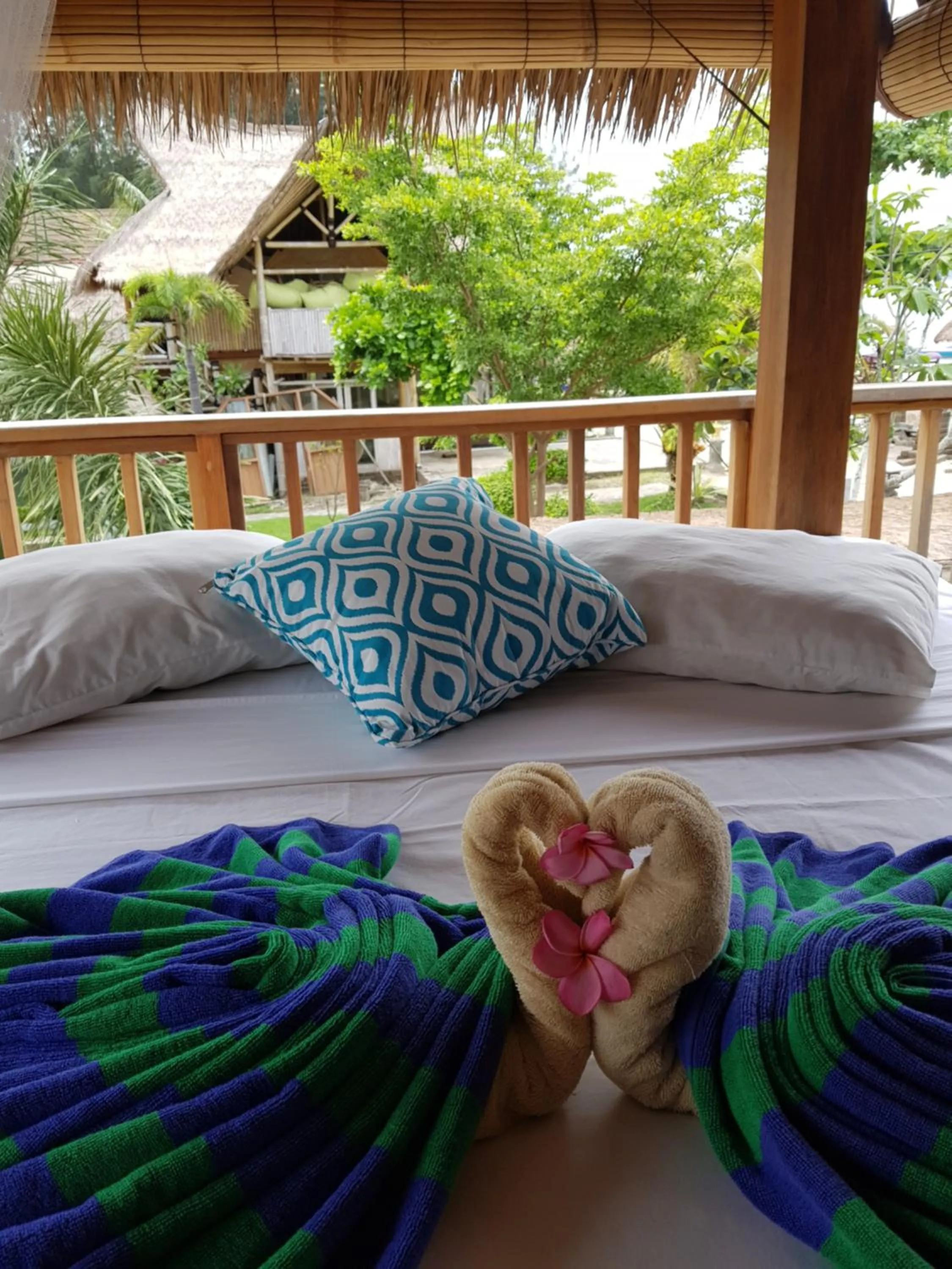 Bed in Puri Air Beach Resort & Spa