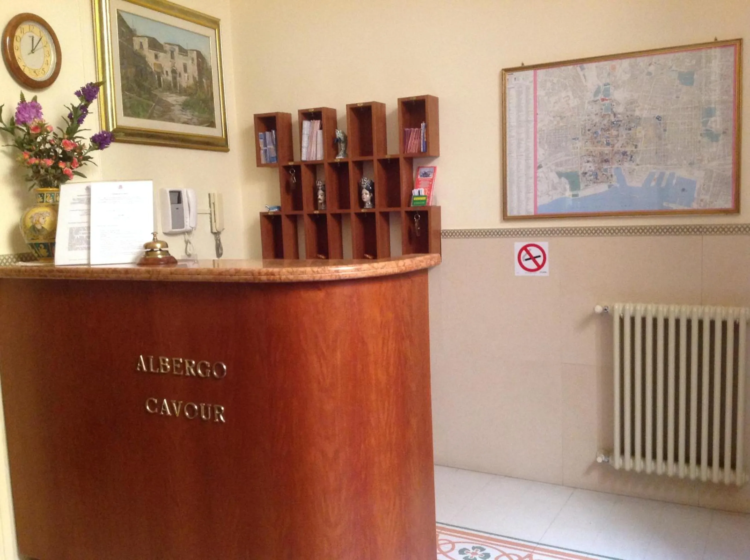 Lobby or reception in Albergo Cavour