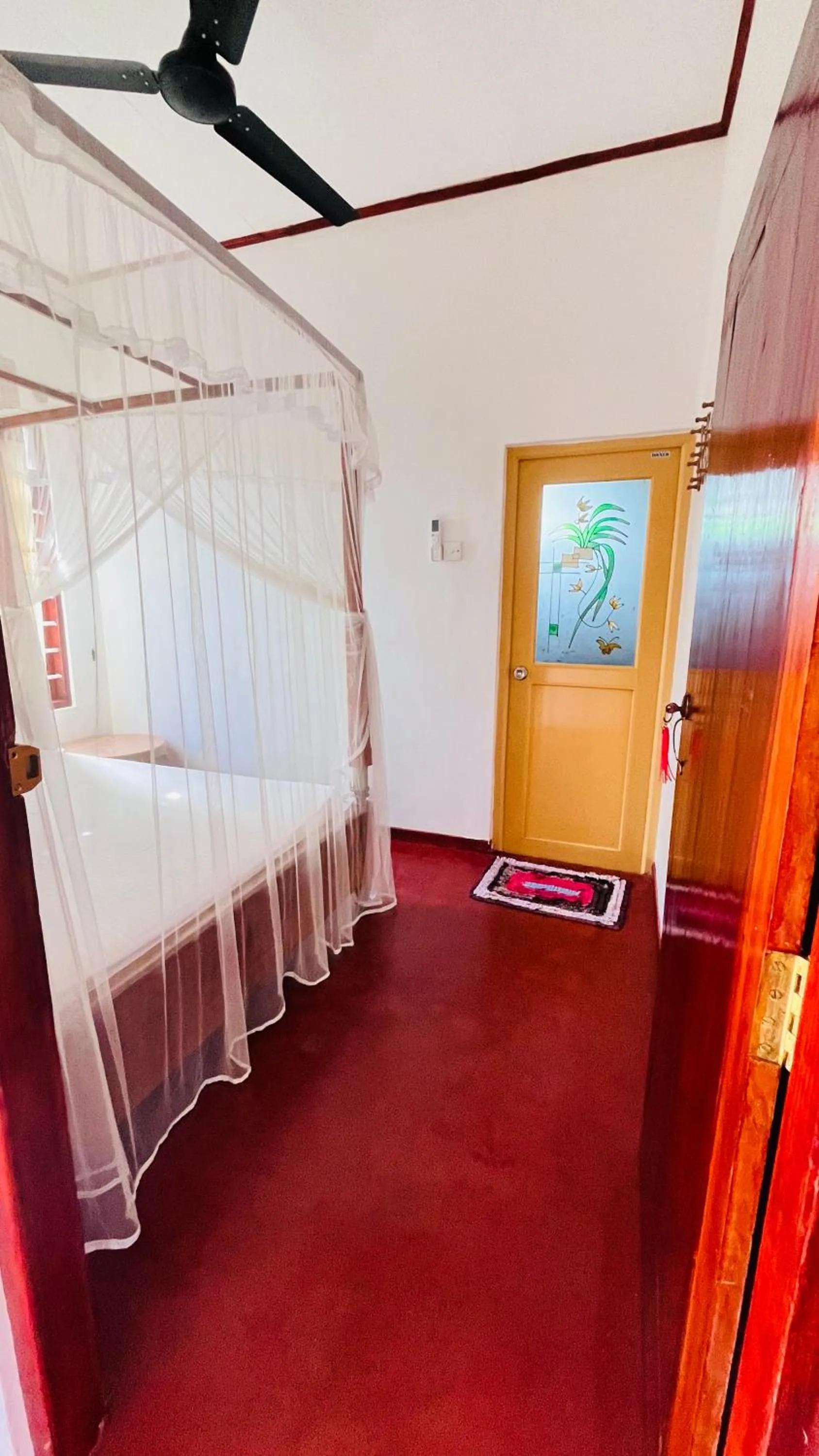 Bed in Wasana Ocean View Villa Mirissa